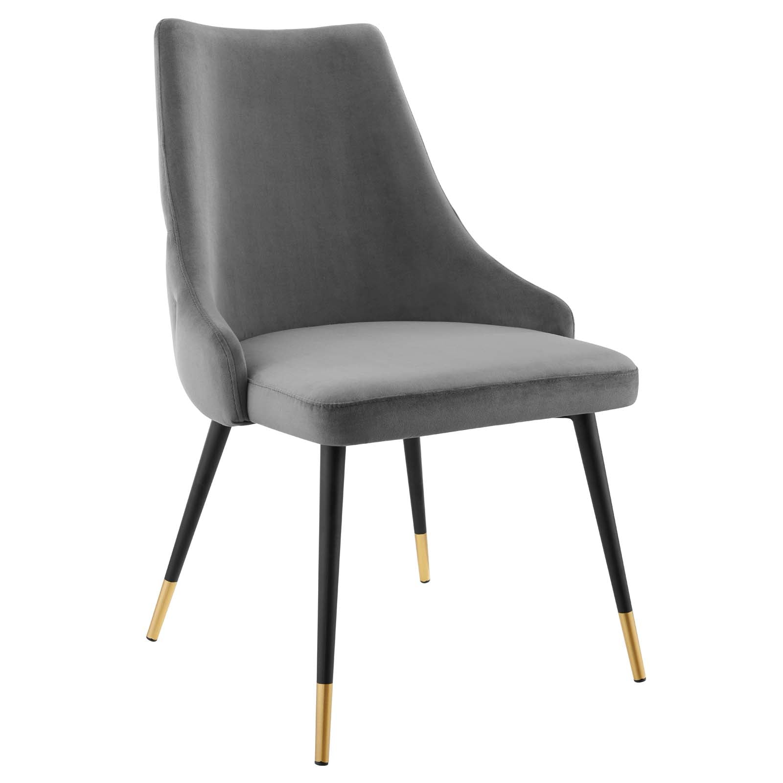 Adorn Tufted Performance Velvet Dining Side Chair - Upholstered Accent Chair for Dining Room, Living Room & Office - Comfortable Modern Seating for Home Decor