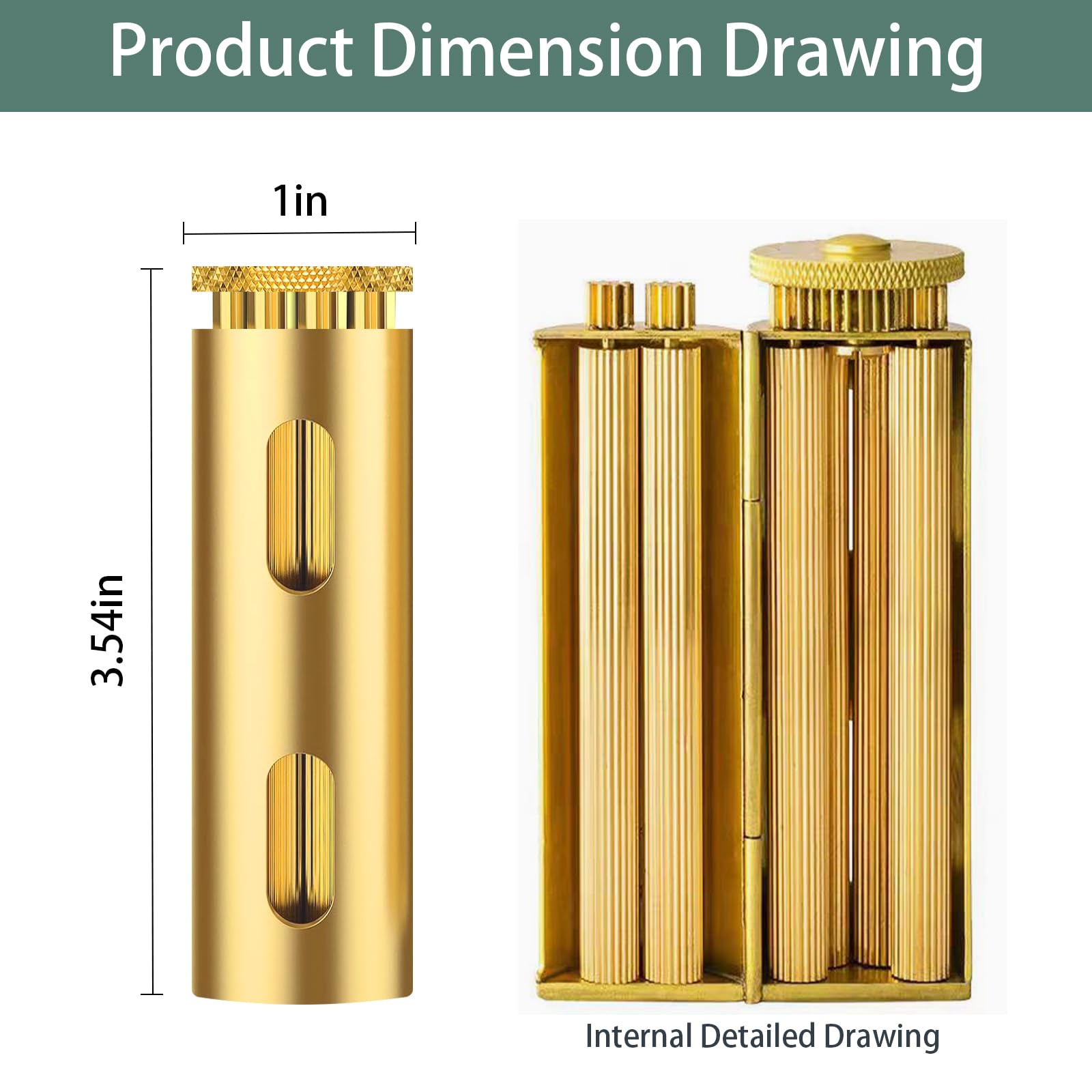 Vintage Brass Cigarette Rolling Machine - Handheld Tobacco Roller for 70mm Cigarette Papers | Perfect for Home Use, Travel & DIY Smokers (Men & Women)