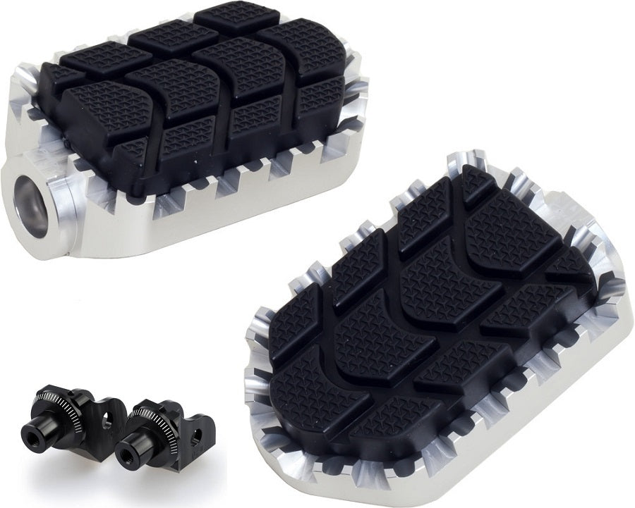 Puig R1250GS & F850GS Enduro Footpeg Kit - Heavy-Duty Motorcycle Footpegs for Off-Road Adventure & Long-Distance Riding