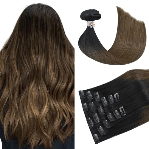 #1BT4 Ombre Black to Medium Brown