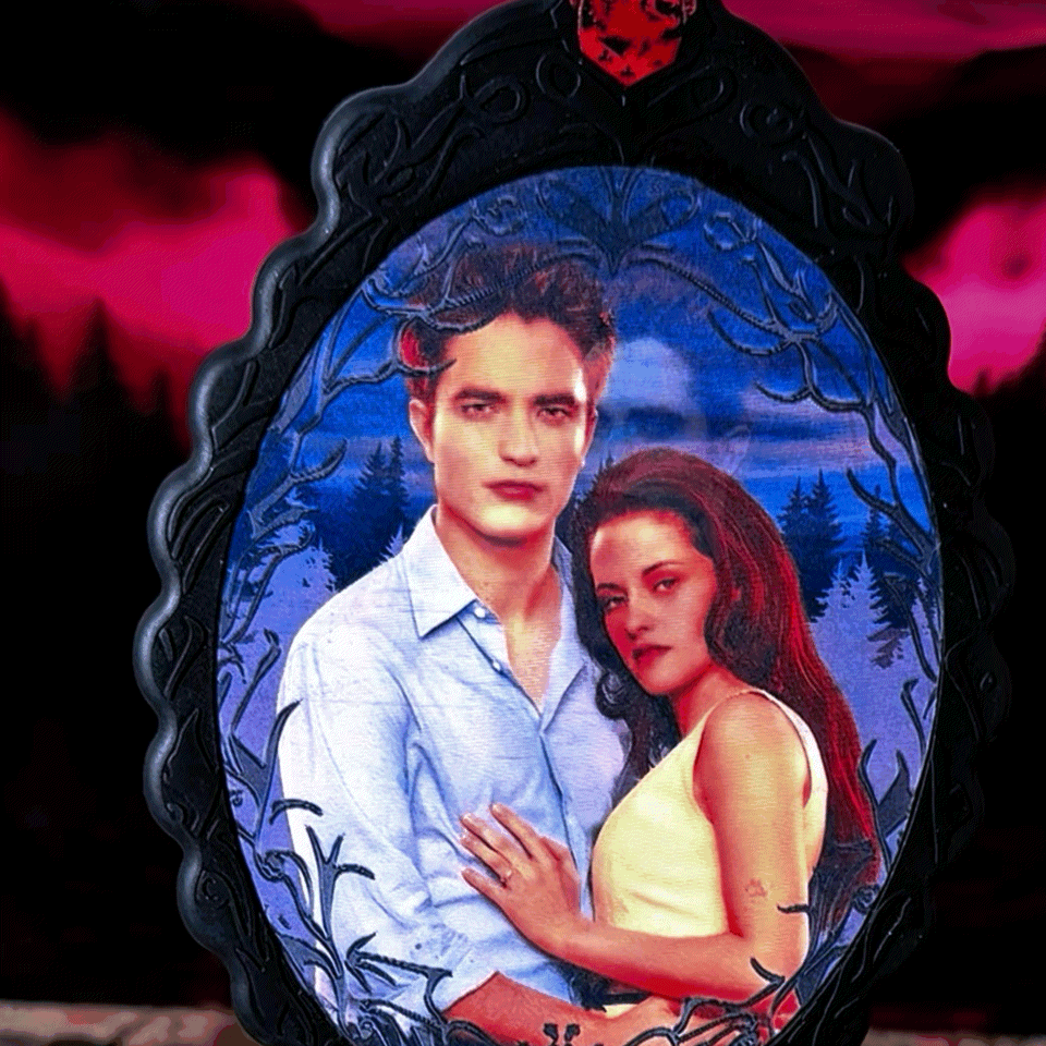 Glamlite x Twilight Makeup Mirror - Compact & Portable Vanity Mirror for Home & Travel - Perfect for Twilight Fans & Makeup Lovers