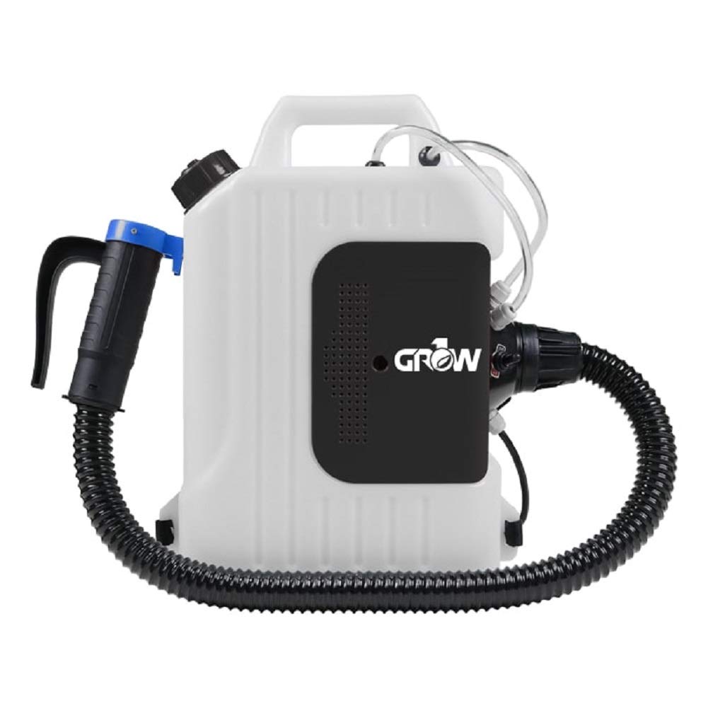 Grow1 Electric Backpack Fogger Machine - 2.5 Gallon ULV Atomizer Sprayer with Commercial Hose for Garden, Greenhouse, Indoor & Outdoor Use | Perfect for Pest Control, Disinfection & Plant Care