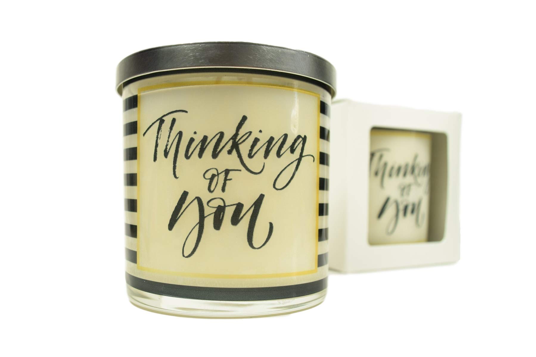 Thinking of You Soy Candle - 12oz Natural Handmade Scented Candle in Glass Jar, Perfect Gift for Her | Aromatherapy, Relaxation & Home Decor