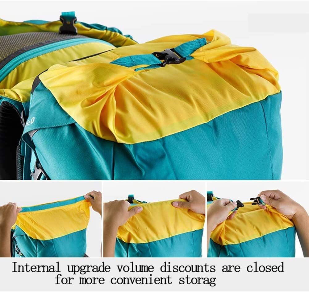 Ultralight 45L Hiking Backpack for Women & Men - Internal Frame Camping Backpack, Foldable Travel Backpack for Outdoor Adventures, Trekking & Backpacking (Black)