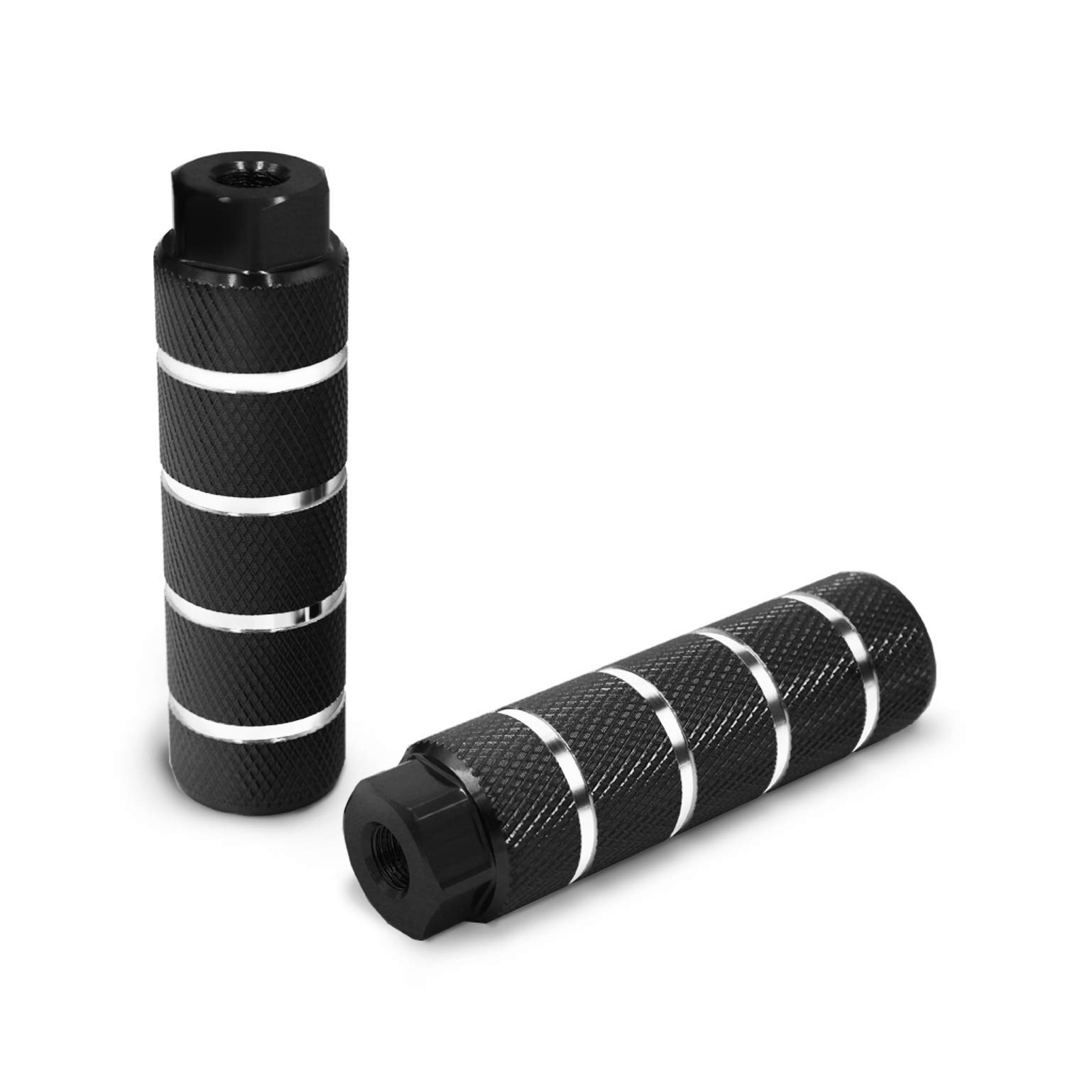 Vansa 1 Pair 3/8 inch - 26 Teeth Aluminum Alloy Bike Pegs for Mountain Bike & BMX - Durable Bike Stunt Pegs for Tricks, Grinds & Street Riding