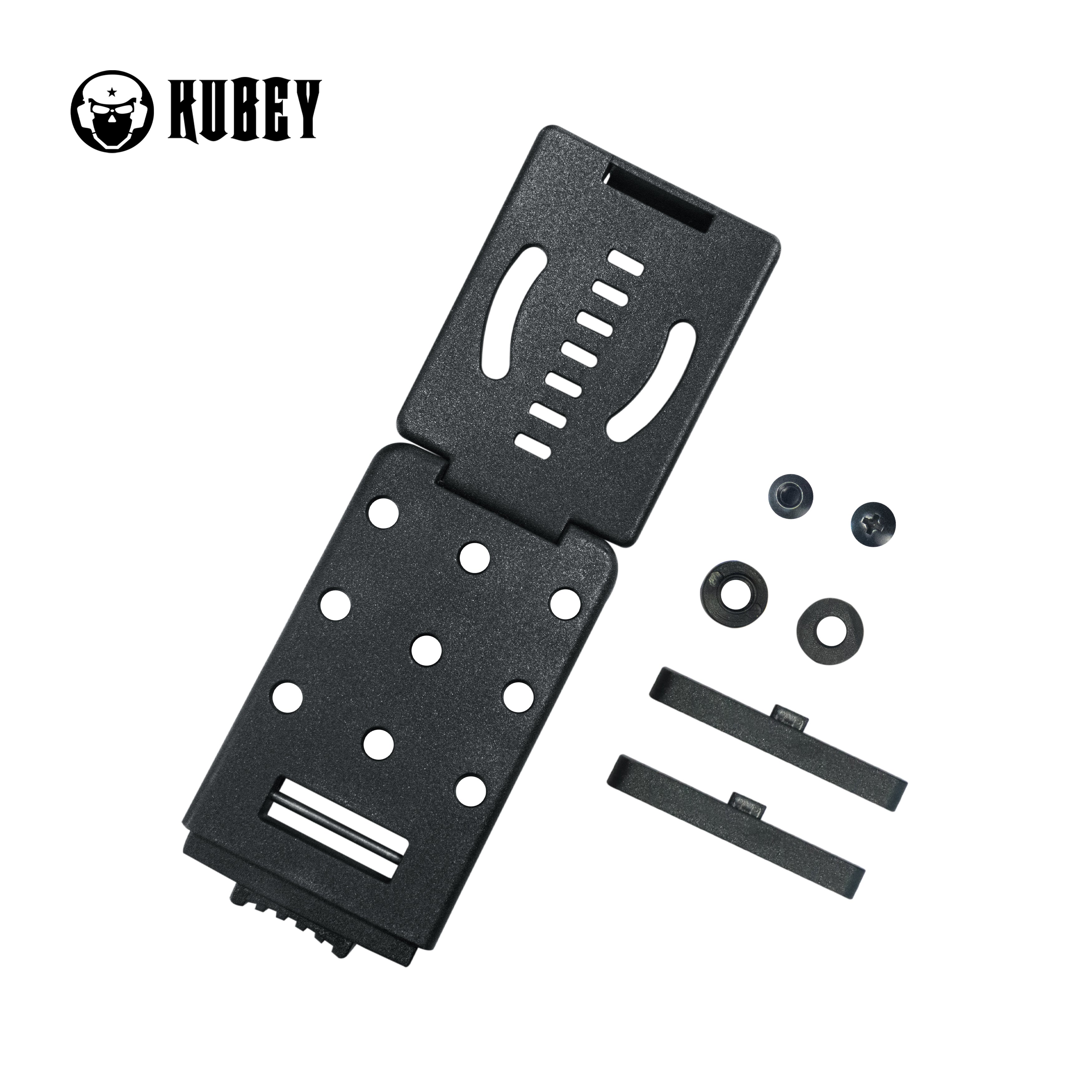 Kubey Tek Lok Craton Belt Loop for Kydex Sheath - 1 Piece with 2 Cross Slot Screws (Black, KH037) - Perfect for EDC, Tactical Gear & Outdoor Knife Carry