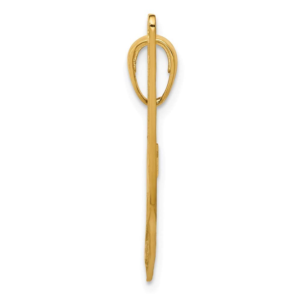Roy Rose Jewelry 14K Yellow Gold Airboat Pendant Necklace - Perfect for Gifts, Boat Enthusiasts & Nautical Fashion Lovers