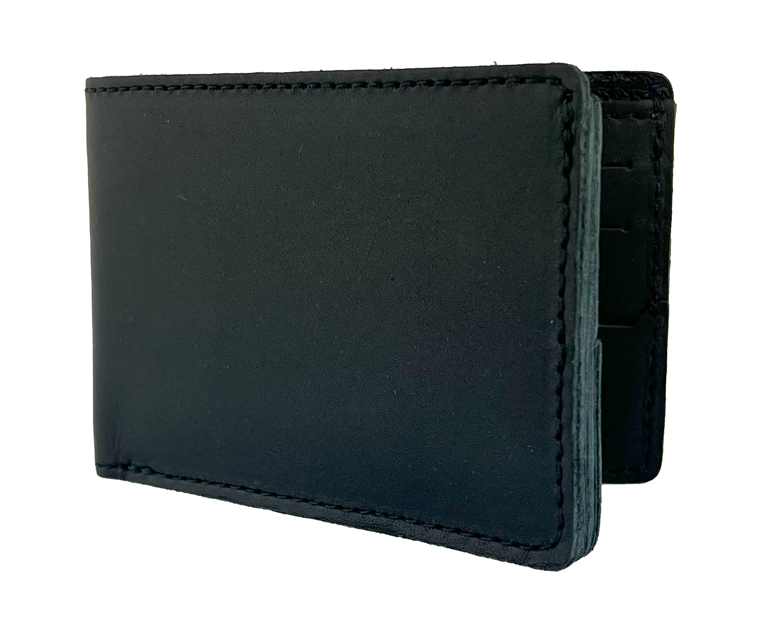 Premium Handmade Full Grain Leather Wallet for Men - Durable & Stylish Carbon Black by Anthology Gear | Perfect for Everyday Carry, Business & Travel