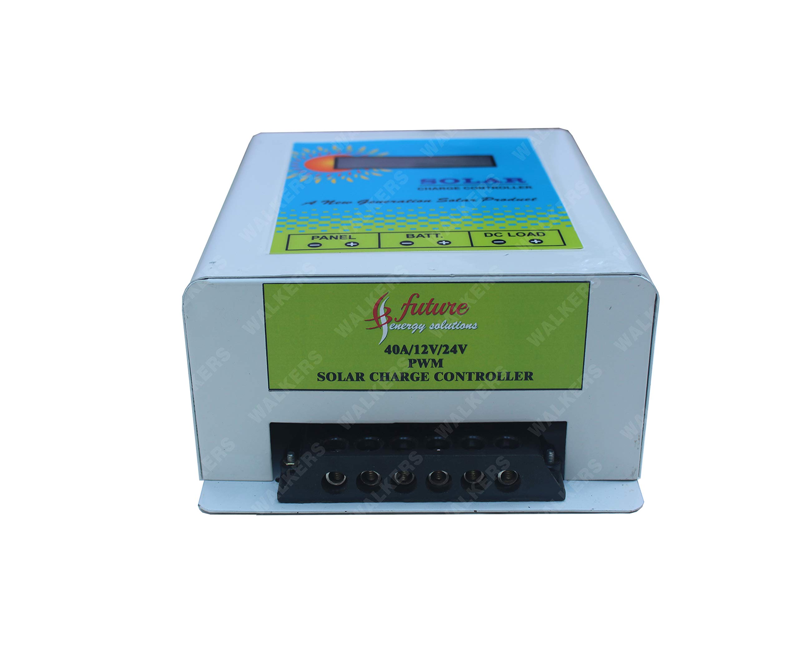 Future+ 40A PWM Solar Charge Controller with LCD Display - 12V/24V Auto-Switch for Solar Panels - Perfect for RV, Boat, Off-Grid & Home Solar Systems