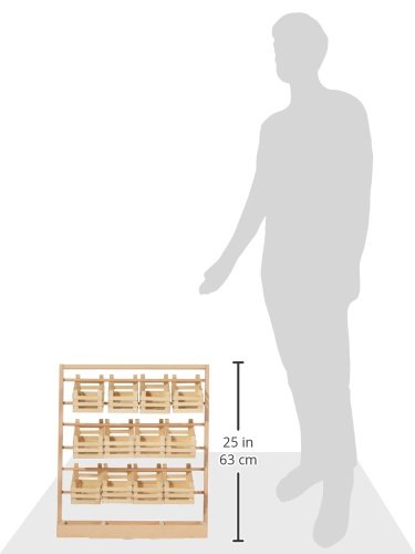 Wooden Kitchen Toy Display Stand for Kids Ages 3+ | Large Wooden Play Food Organizer | Perfect for Pretend Play, Montessori Learning & Daycare Storage