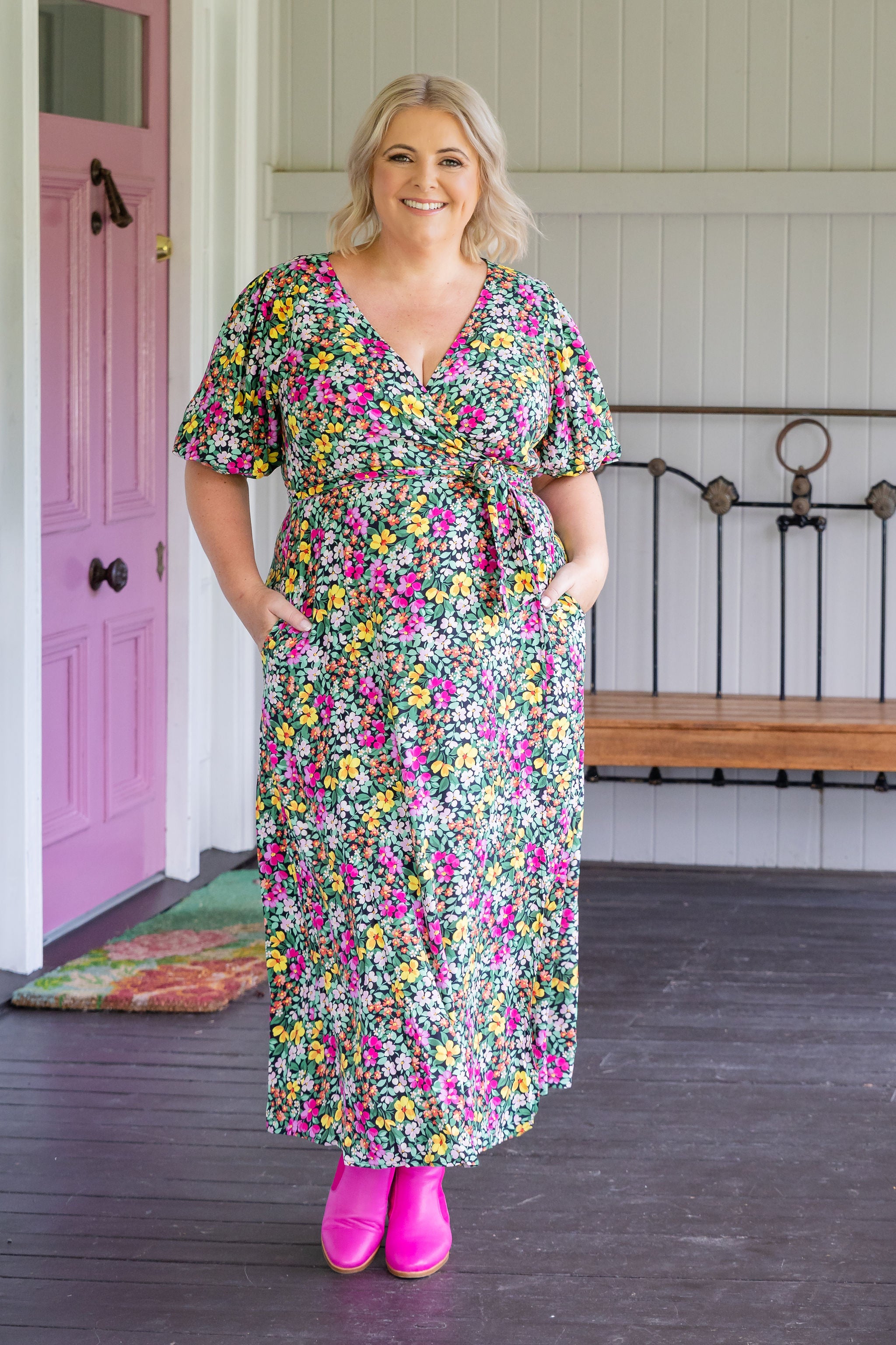 Hallie Maxi Dress - Floral Print Summer Dress for Women | Perfect for Garden Parties, Beach Vacations & Casual Outings