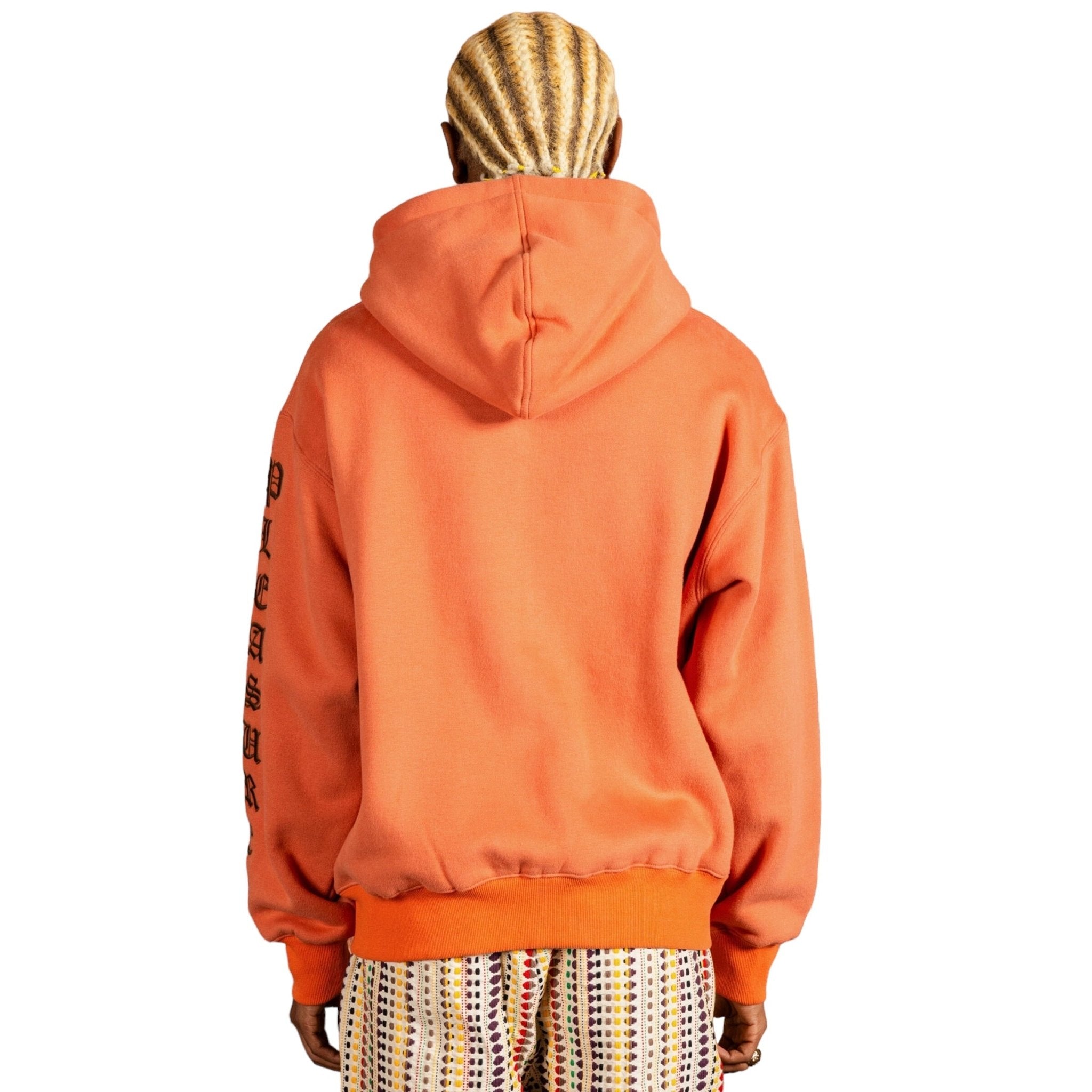 Pleasures Oe Zip Up Hoodie Rust - Stylish & Comfortable Men's Pullover for Casual Wear & Street Fashion