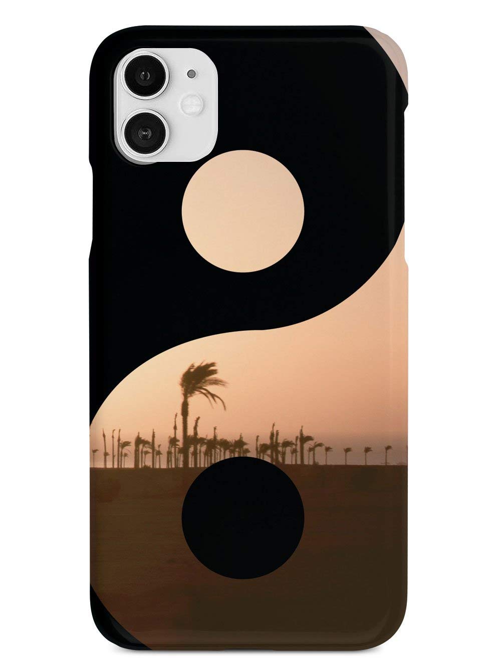 Inspired Cases - Compatible with iPhone 11 Case - 3D Textured Protective Phone Cover for Apple iPhone 11 - Yin Yang Symbol Sunset Design - Shockproof & Anti-Scratch - Perfect for Daily Use, Travel, and Outdoor Activities