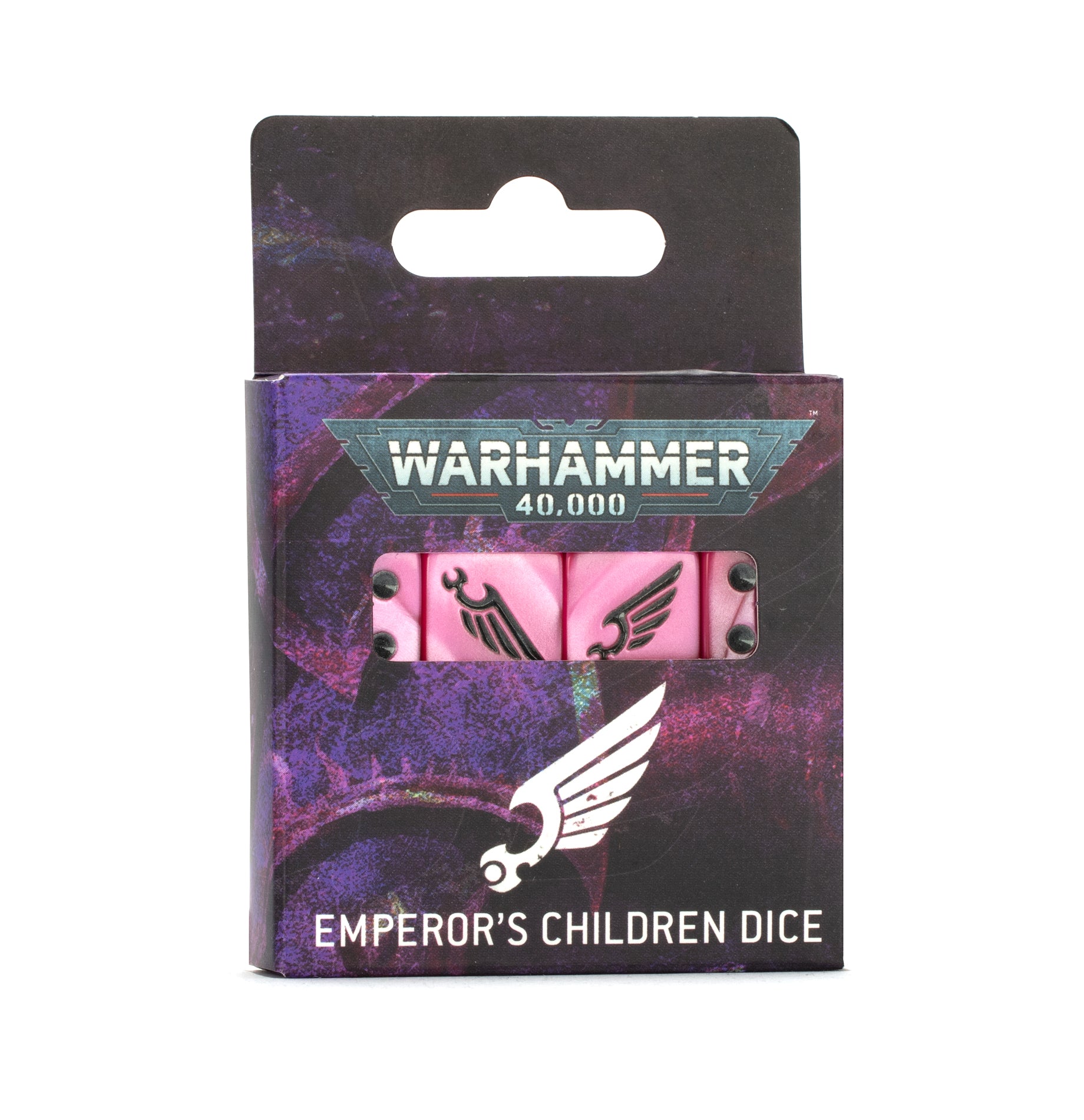 Emperor's Children Dice Set - 7-Piece Resin Dice for Warhammer 40K & Tabletop RPG Gaming - Perfect for Chaos Space Marine Fans & Collectors