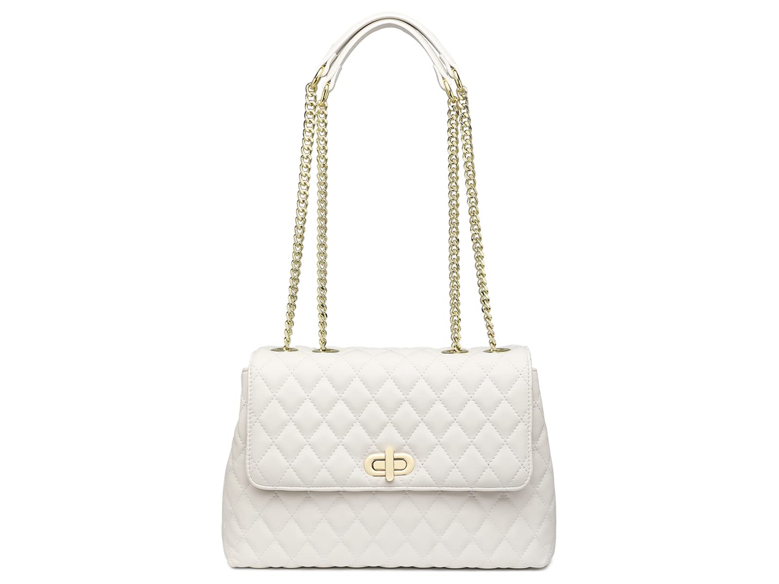 ER.Roulour Quilted Crossbody Bags for Women - Stylish Roomy Shoulder Handbag with Gold Hardware Flap & Chain Strap | Perfect for Work, Travel & Everyday Use