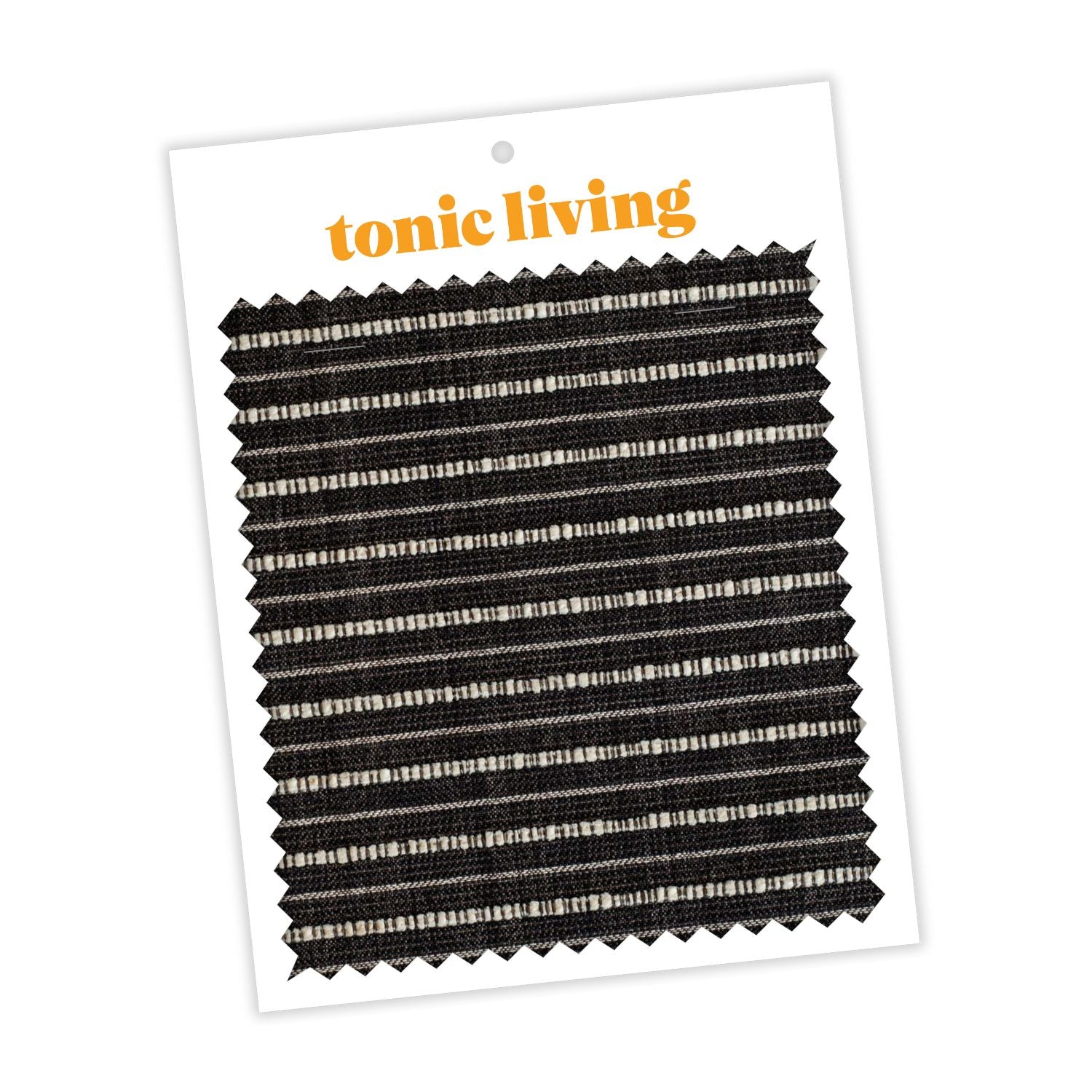 Misto Stripe Charcoal Fabric Swatch - High-Quality Textile Sample for Upholstery, Curtains & Home Decor Projects