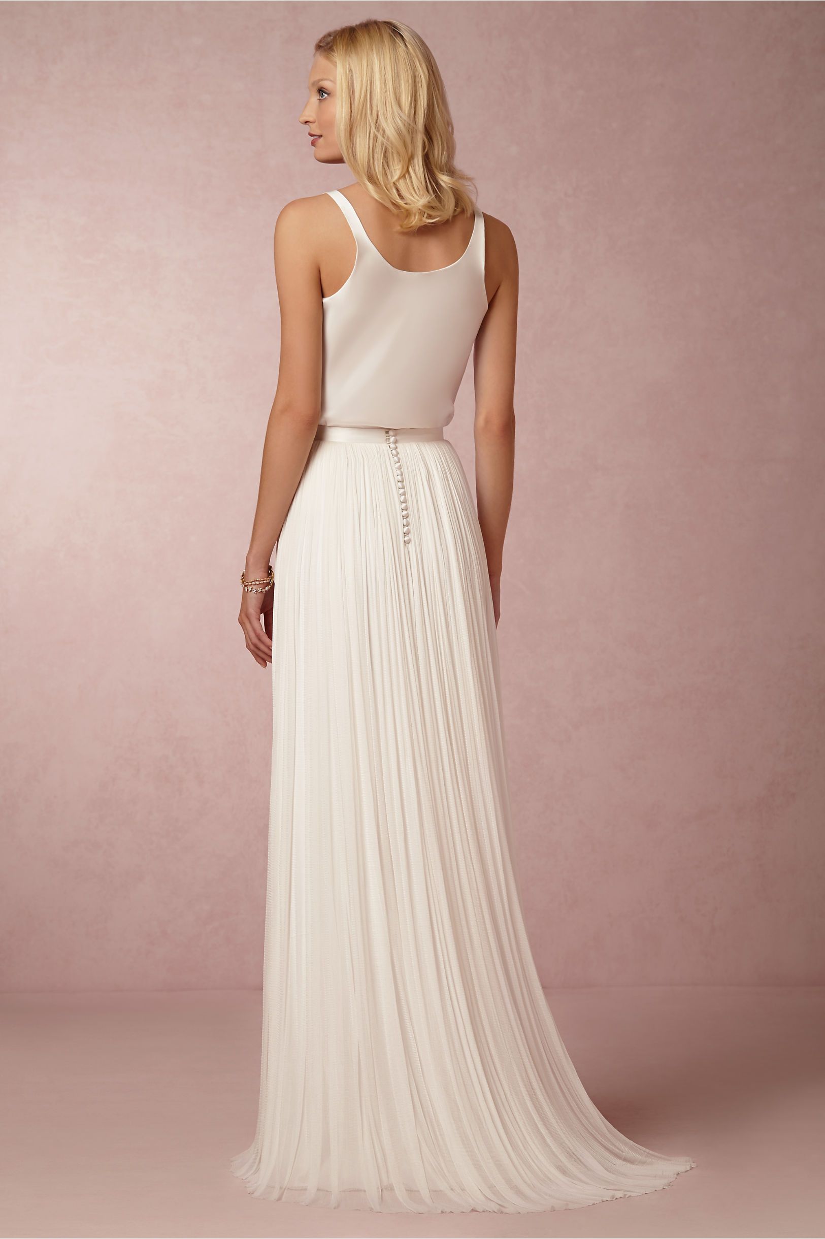 Catherine Deane Anika Skirt - Women's Flowy Midi Skirt with Side Slit, Elegant & Comfortable for Casual, Office & Party Wear