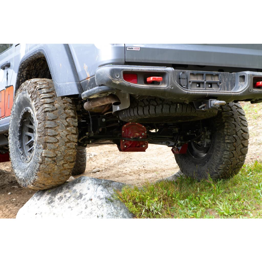 Rancho Suspensions Shock Skid Plates for Jeep Gladiator 2020 2021 2022 - Heavy Duty Off-Road Protection for All Models - Perfect for Rock Crawling & Trail Adventures
