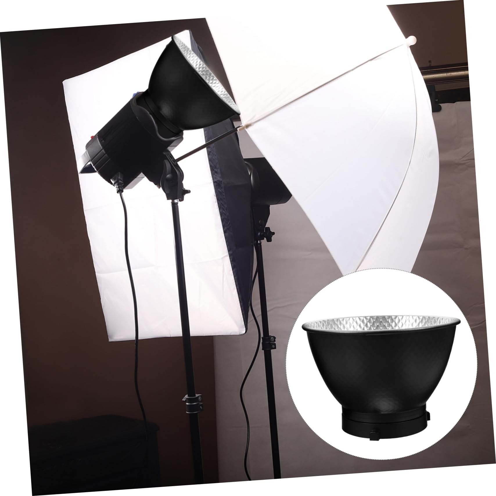Gatuida 3-Pack Professional Photography Light Reflectors - Aluminum Continuous Lighting Bowens Mount Lamp Shades for Studio Video Photography | Perfect for Portrait, Product & YouTube Content Creation