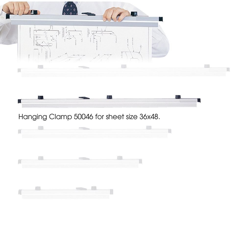 Safco 50046 Hanging File Clamps - Holds 100 Sheets Per Clamp, 6-Pack - Perfect for Office Filing, Document Organization & Storage Solutions