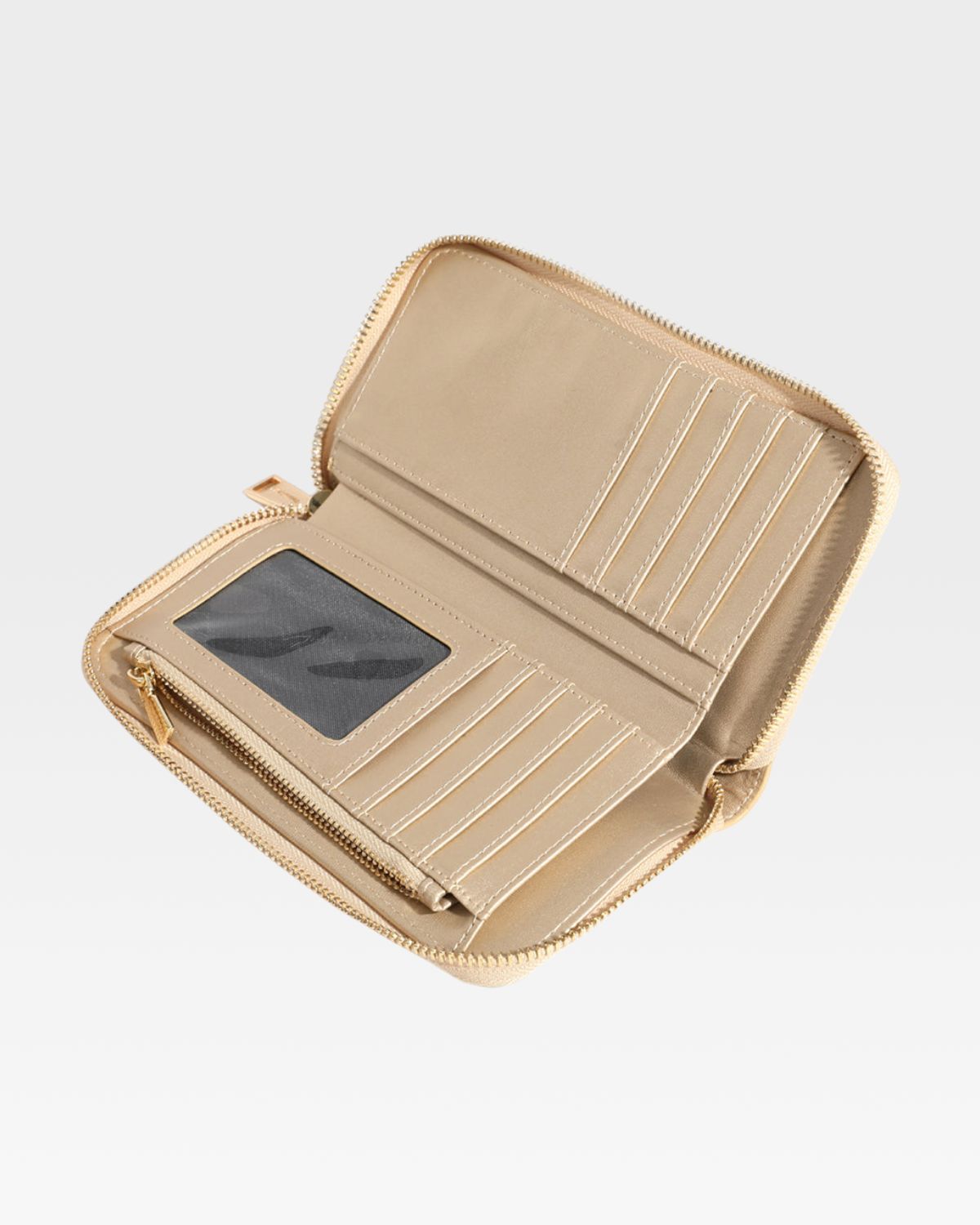 Luxury Gold Clutch Wallet for Women - Elegant Evening Bag with Wristlet Strap - Perfect for Parties, Weddings & Special Occasions