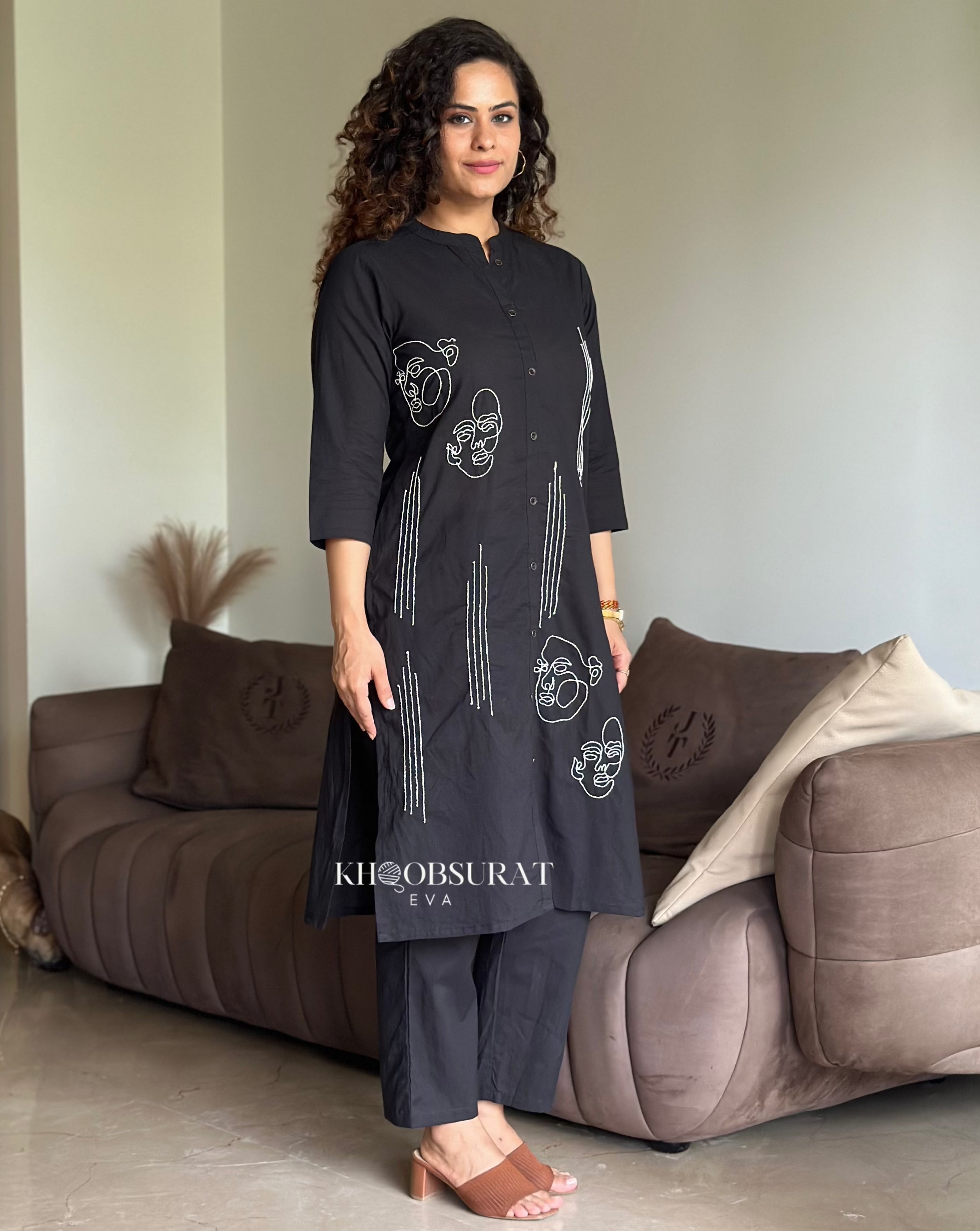 Stylish Black Kurta Set for Women | Traditional Indian Outfit | Perfect for Festivals, Weddings & Casual Wear