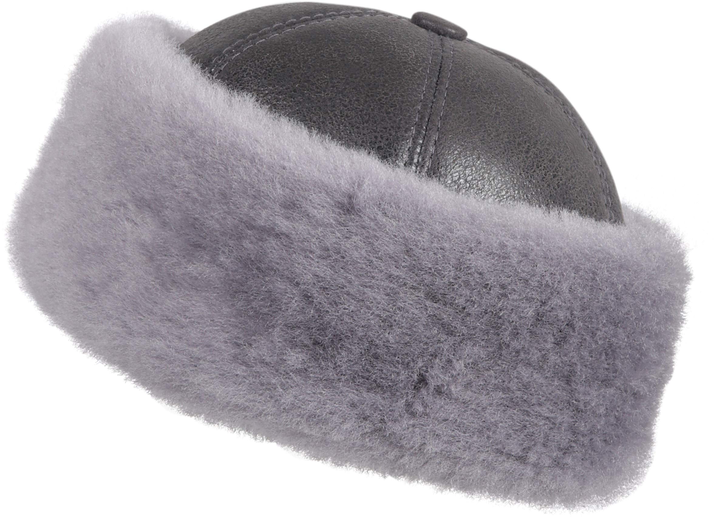 Unisex Shearling Sheepskin Winter Fur Beanie Hat - Warm & Cozy for Men & Women - Perfect for Skiing, Snowboarding & Cold Weather Activities