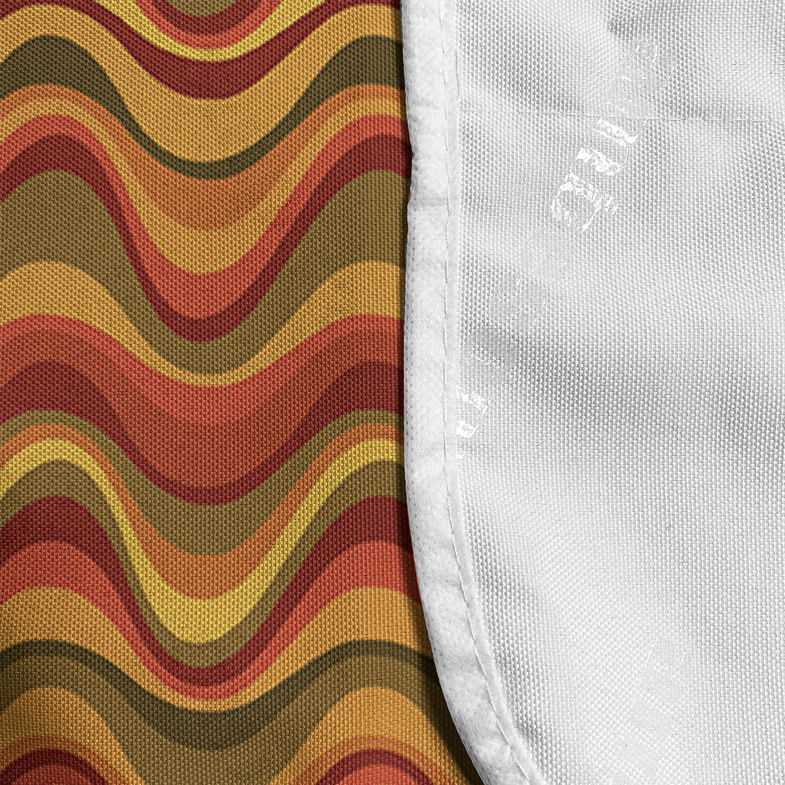 Ambesonne Geometric Microwave Oven Cover - Desert Dune Pattern Abstract Design, Waterproof Kitchen Organizer with Pockets, 36