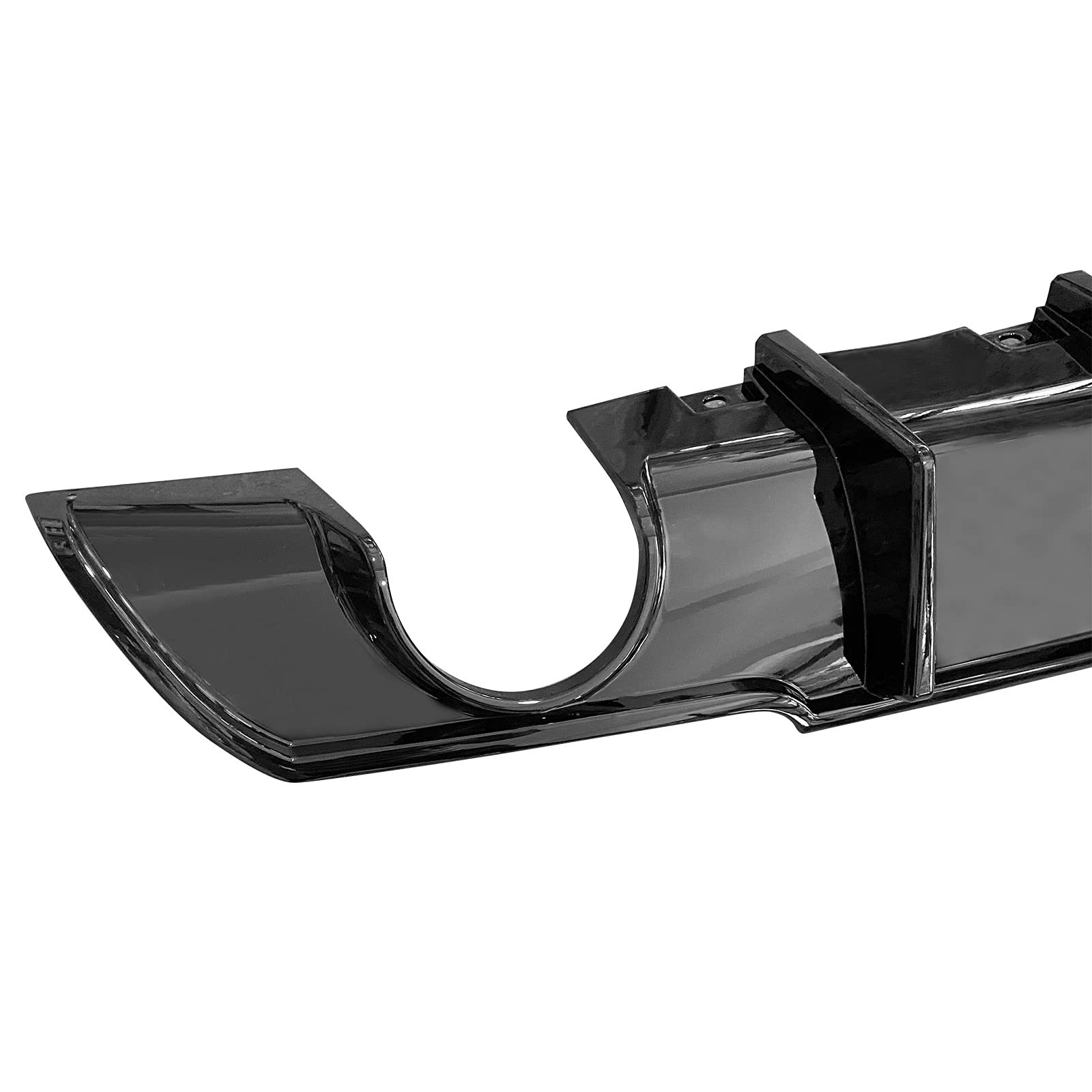FREEMOTOR802 Rear Diffuser for 2015-2023 Chrysler 300 - Shark Fin Style Gloss Black PP Lower Valance Bumper Lip | Upgrade Your Car's Rear Appearance | Perfect for Street Style & Custom Builds