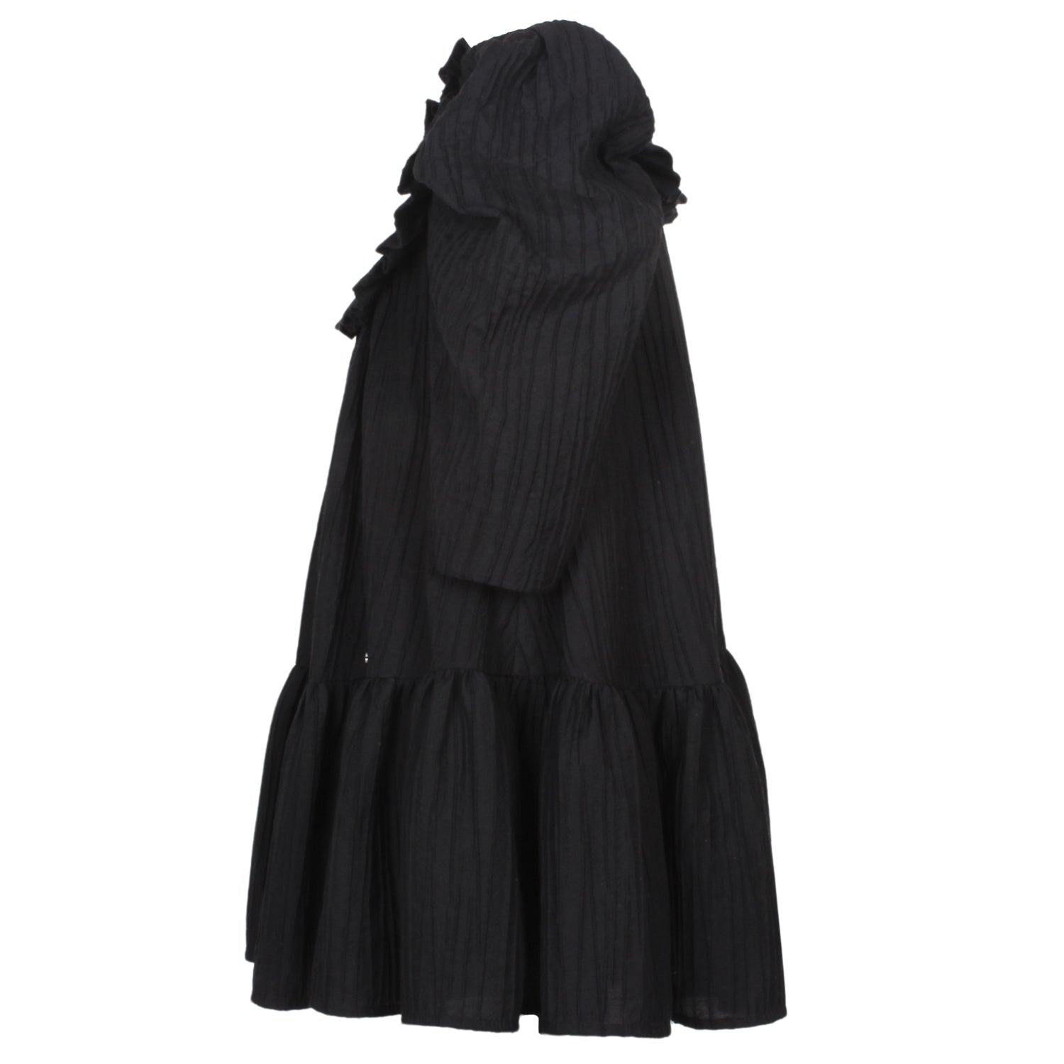 Jessie and James Betsy Black Texture Dress - Elegant Women's Fashion for Parties, Dates & Special Occasions