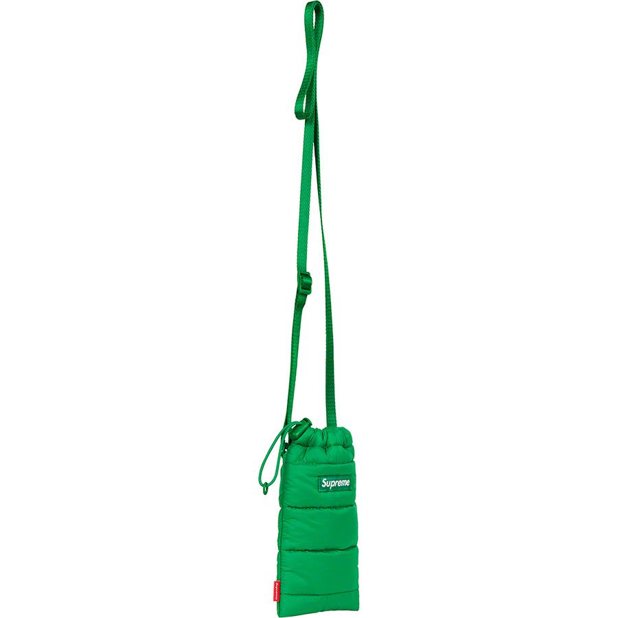 SUPREME 22FW PUFFER NECK POUCH - Winter Essential Crossbody Bag for Outdoor Activities & Travel Accessories