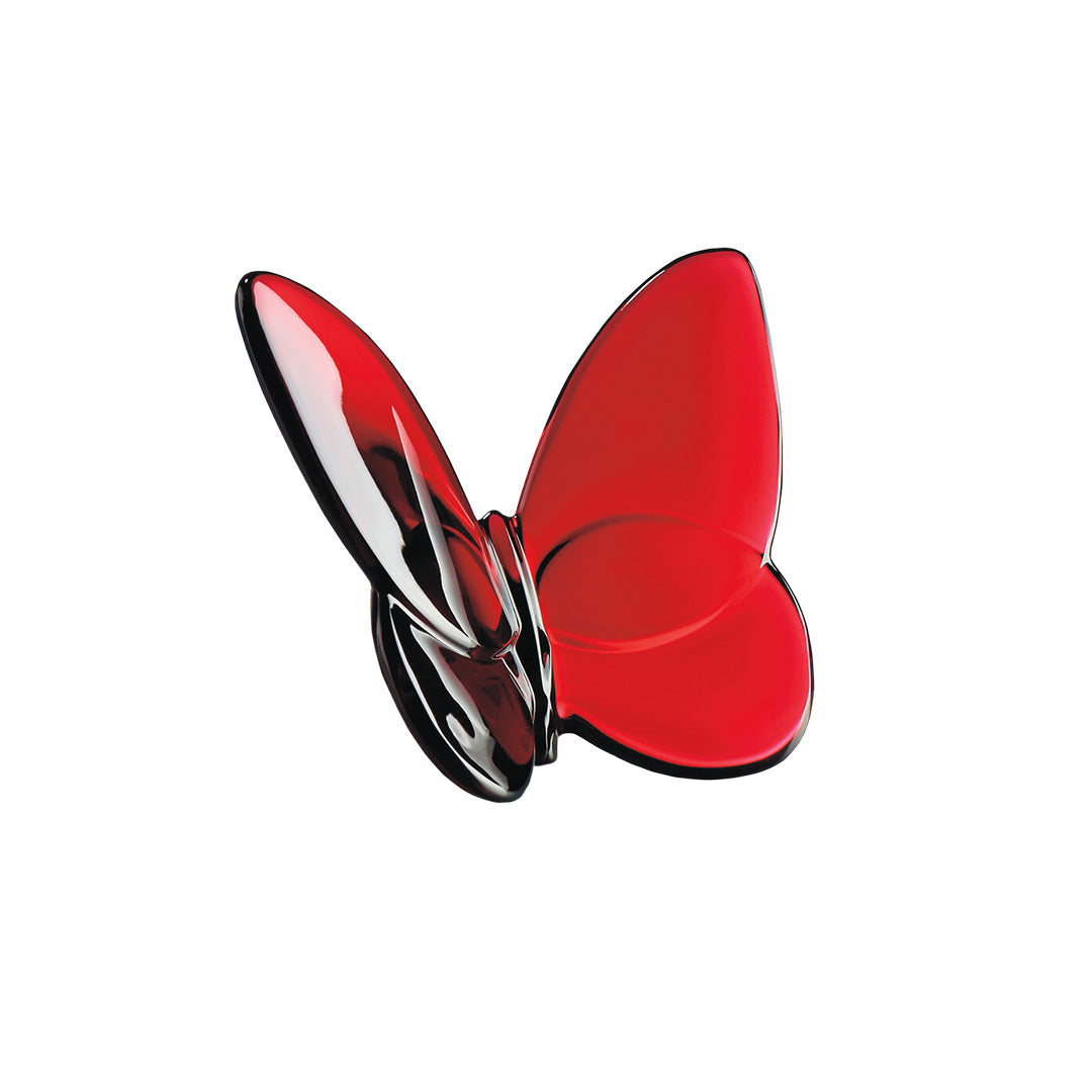 Baccarat Red Butterfly Crystal Decoration - Elegant Home Decor, Luxury Gift for Wedding, Anniversary & Special Occasions | Perfect for Table Centerpieces, Display Cabinets & Event Decorations