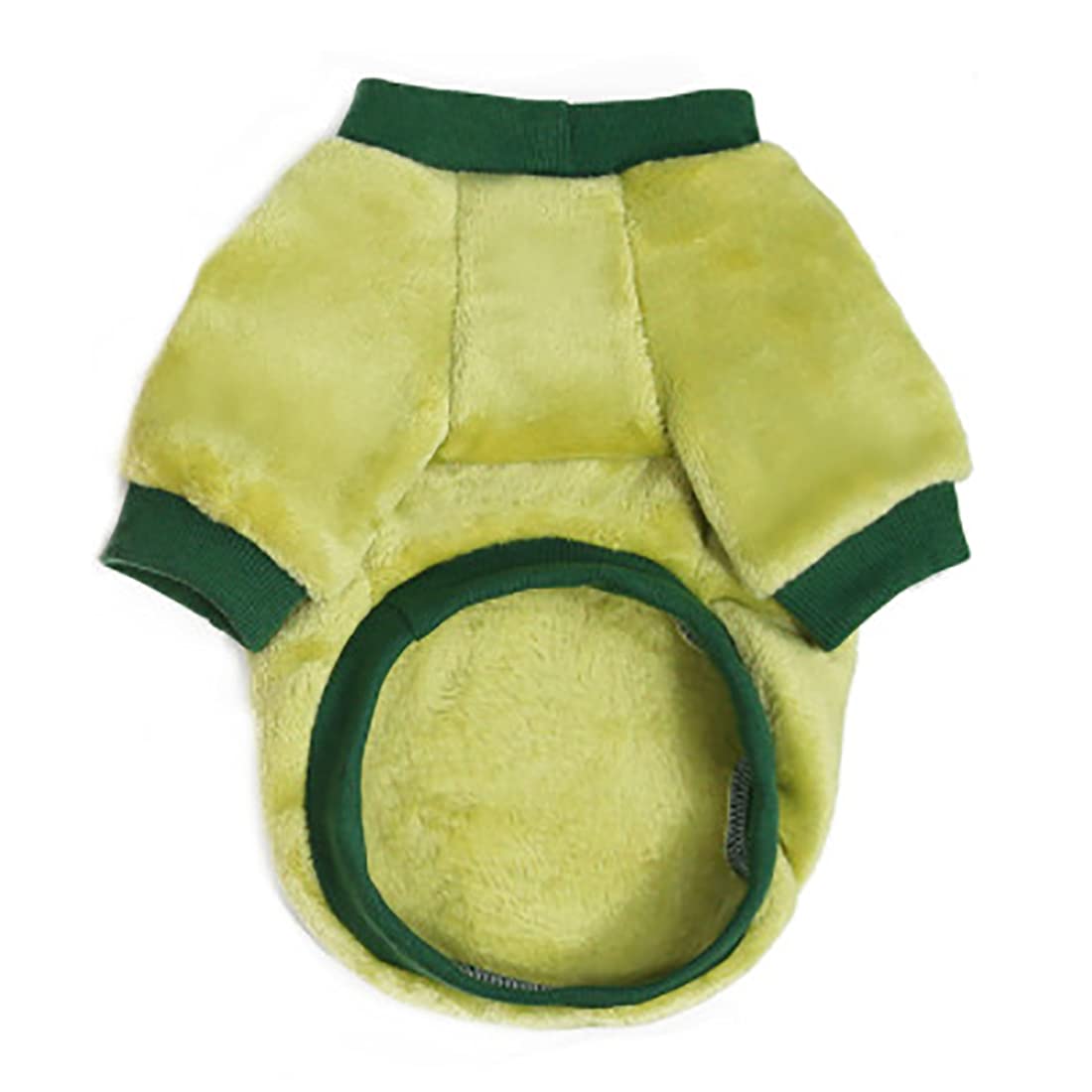 Warm Fleece Dog Sweater & Cat Sweater - Winter Coats for Small & Medium Pets, Green Fruit Pajamas Style - Perfect for Cold Weather & Indoor Comfort