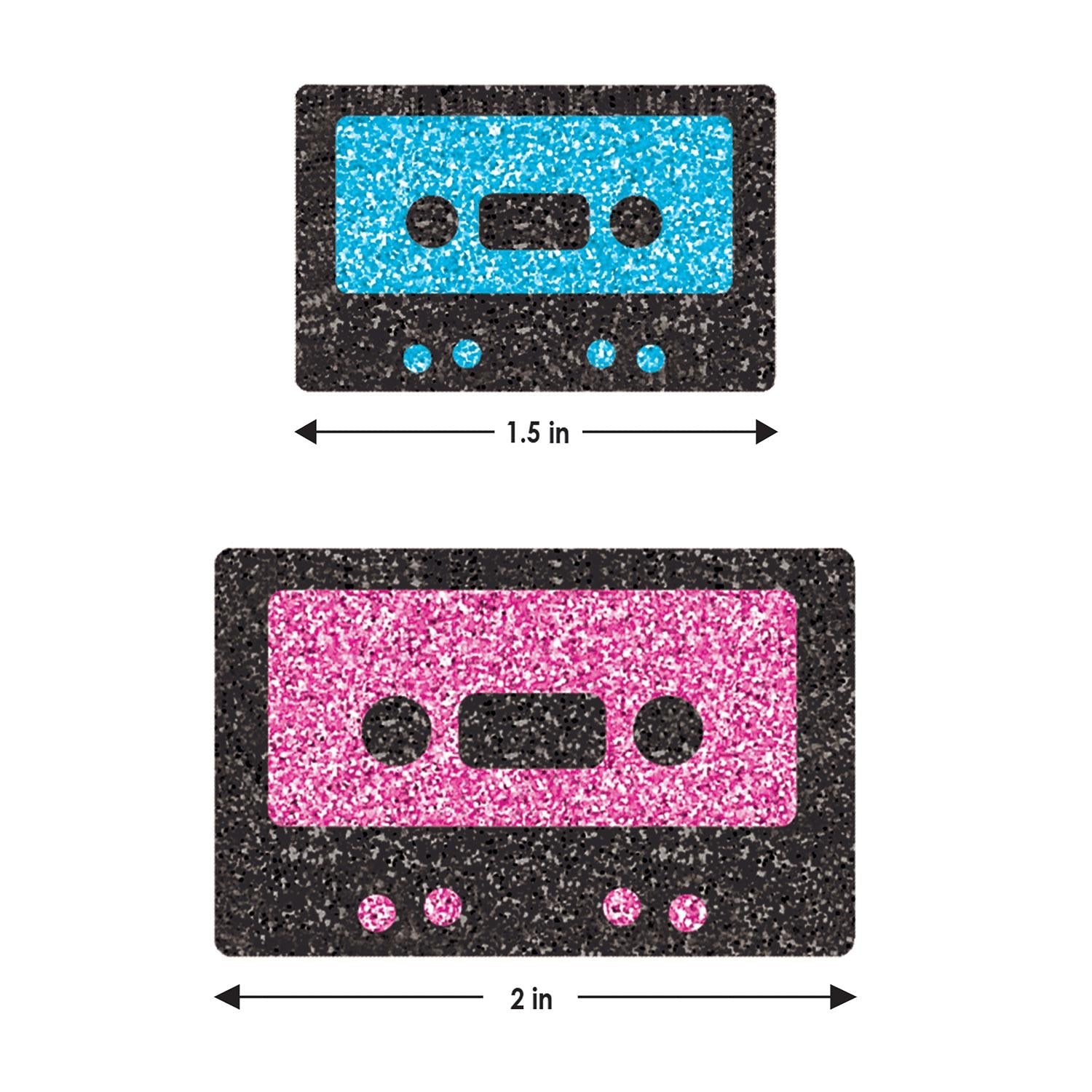 12 Pack Beistle Cassette Tape Deluxe Party Sparkle Confetti (0.5 Oz/Pkg) - Retro Music Theme Party Decorations for Birthdays, Weddings & 80s Themed Events