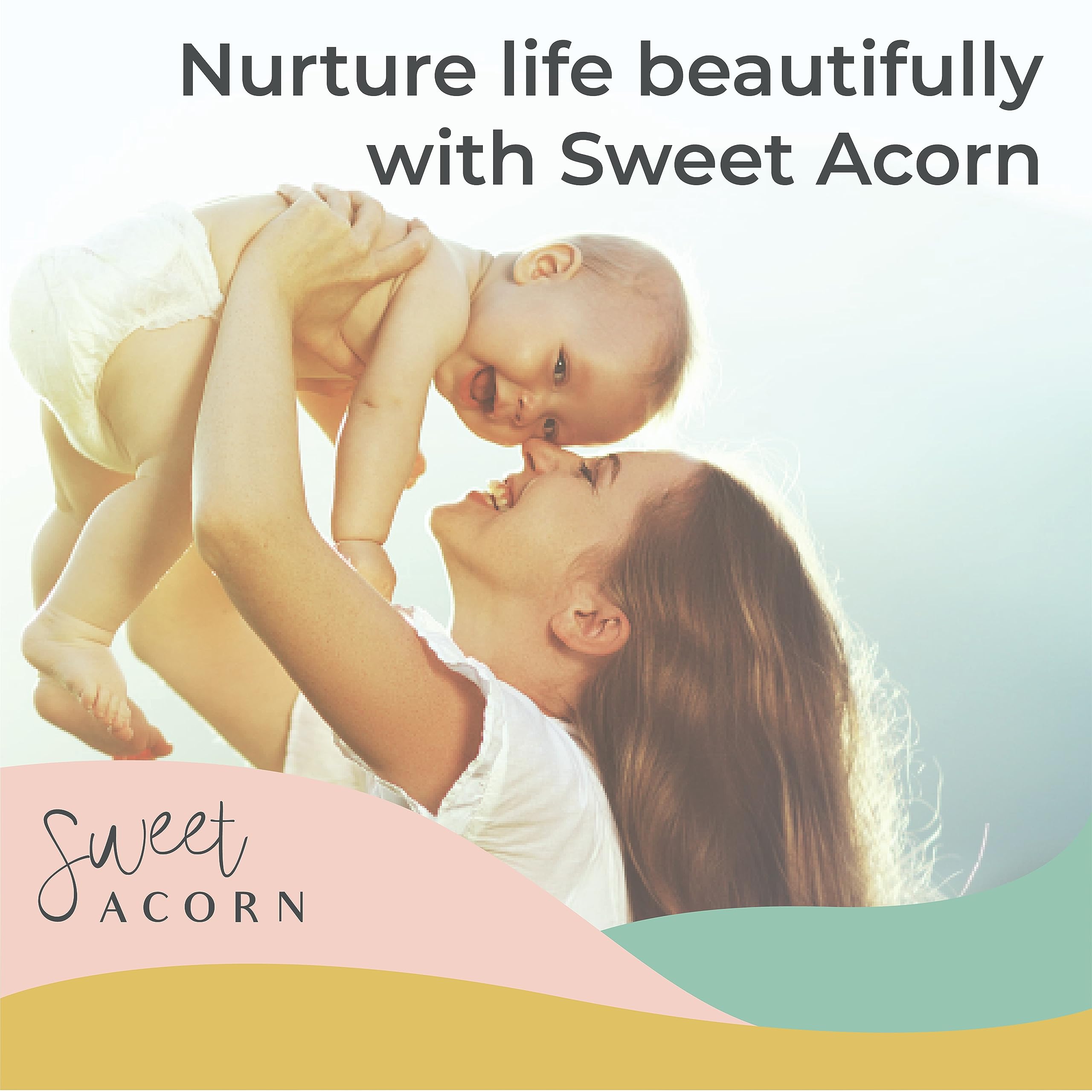 Organic Cotton Sweet Acorn Cable Knit Baby Blanket - Soft Crib & Stroller Blanket for Newborns - Receiving Blanket in Fog Grey - Perfect for Nursery, Swaddling & On-the-Go Comfort