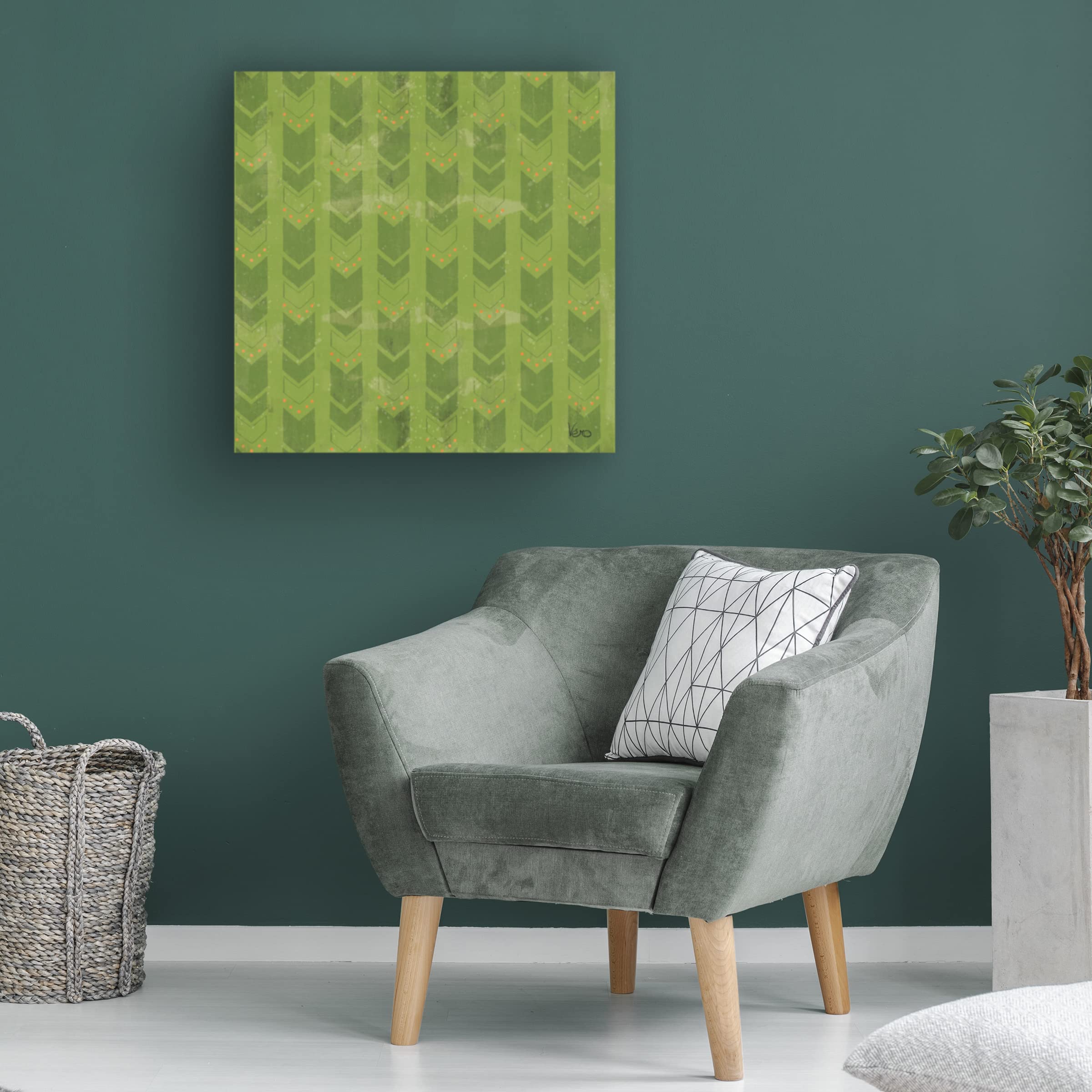 Trademark Fine Art 'Good Vibes Pattern VIIID' Canvas Wall Art by Veronique Charron - Modern Abstract Painting for Living Room, Bedroom & Office Decor