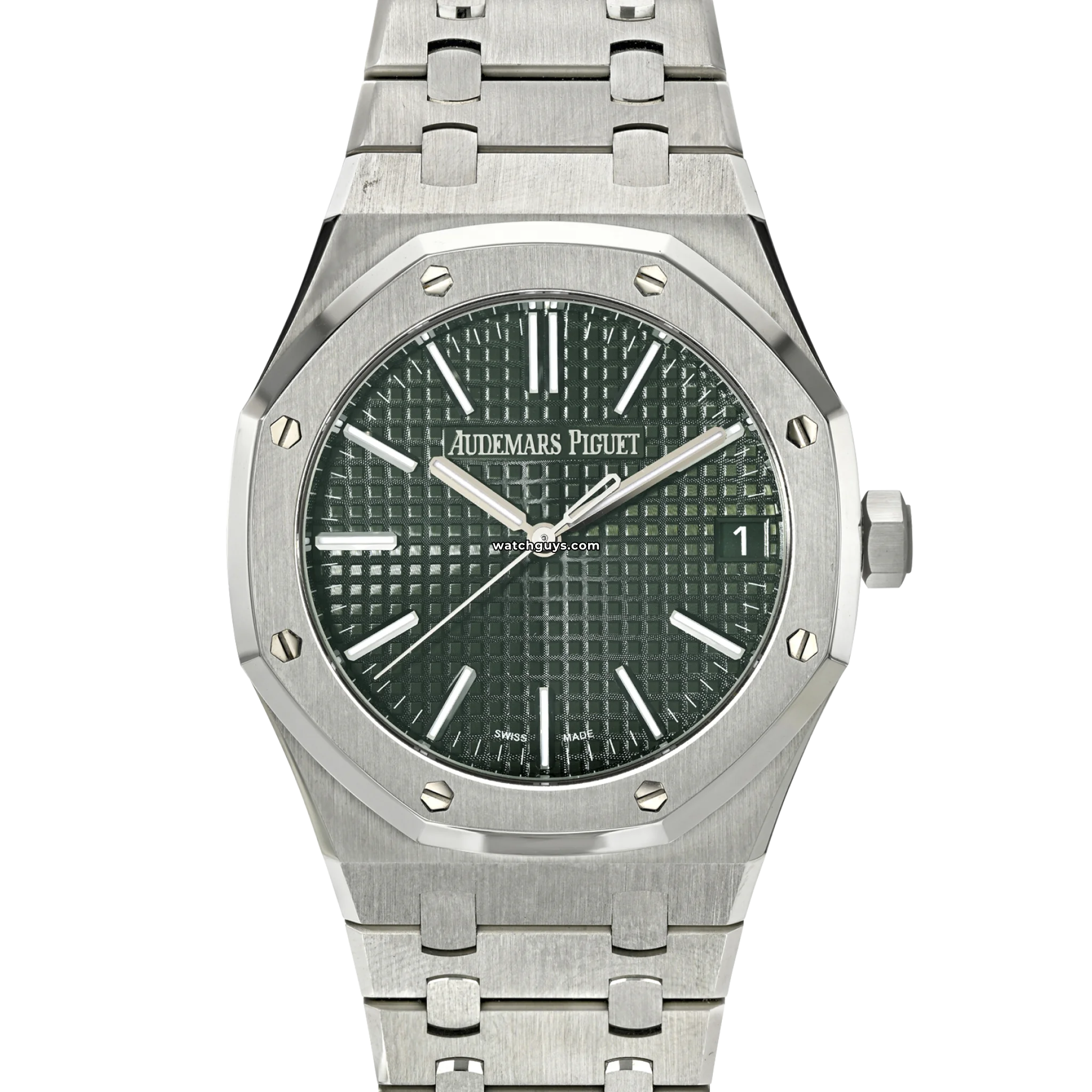 Audemars Piguet Royal Oak 15510ST.OO.1320ST.09 Green Dial Men's Luxury Watch - Perfect for Business Meetings & Formal Events