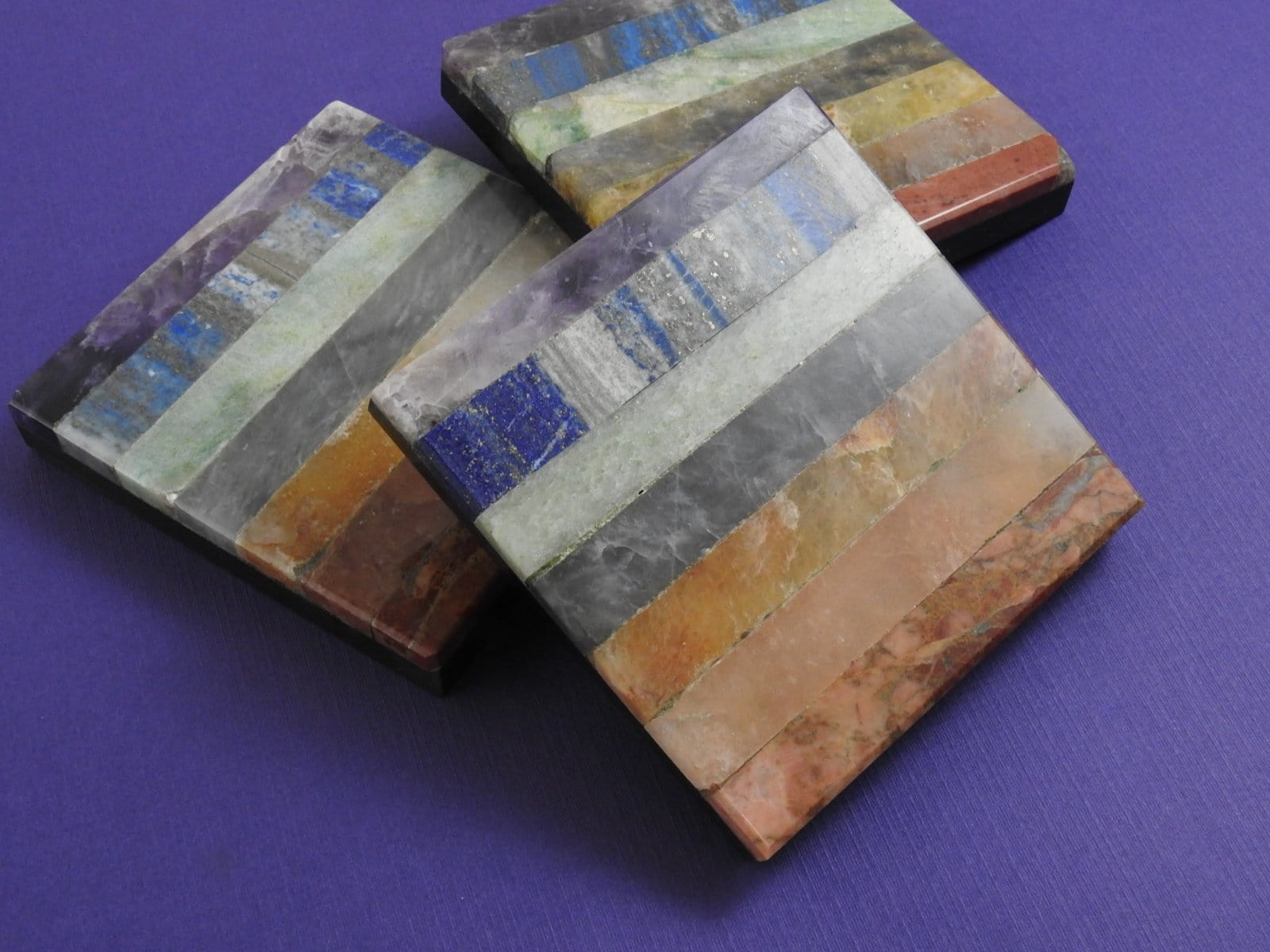 Chakra Energy Plate - Small Healing Stone for Meditation, Yoga & Spiritual Balance - Perfect for Home, Office & Reiki Sessions