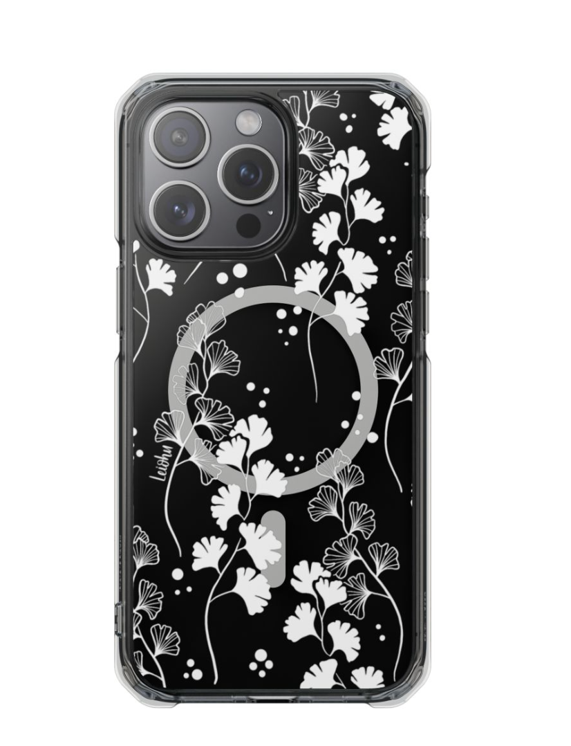 Groovy 'Iwa'iwa Clear Phone Case - Slim Protective Cover for iPhone & Samsung | Trendy Aesthetic Design for Everyday Use & Travel