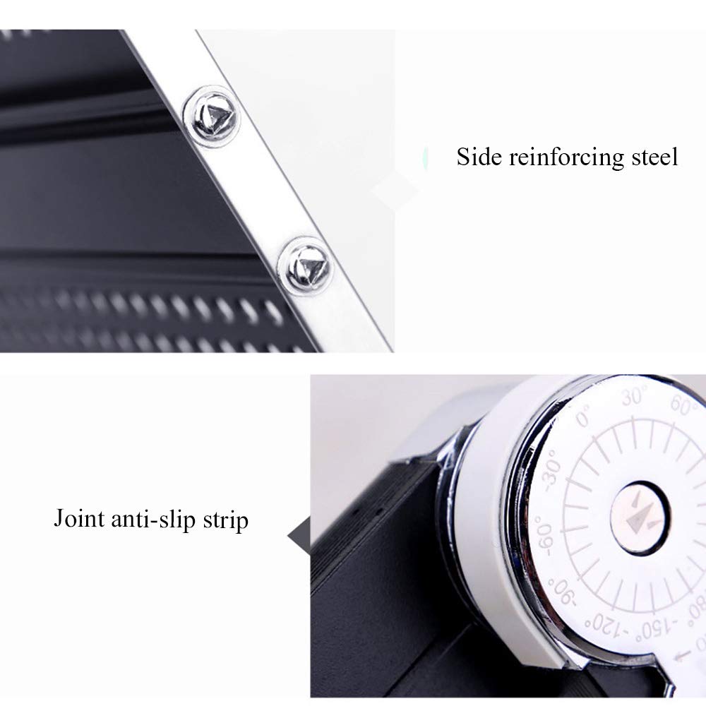 Foldable Laptop Bed Table - Adjustable & Portable Aluminum Alloy Tray for Lying Down Work, Study, or Watching Movies in Bed