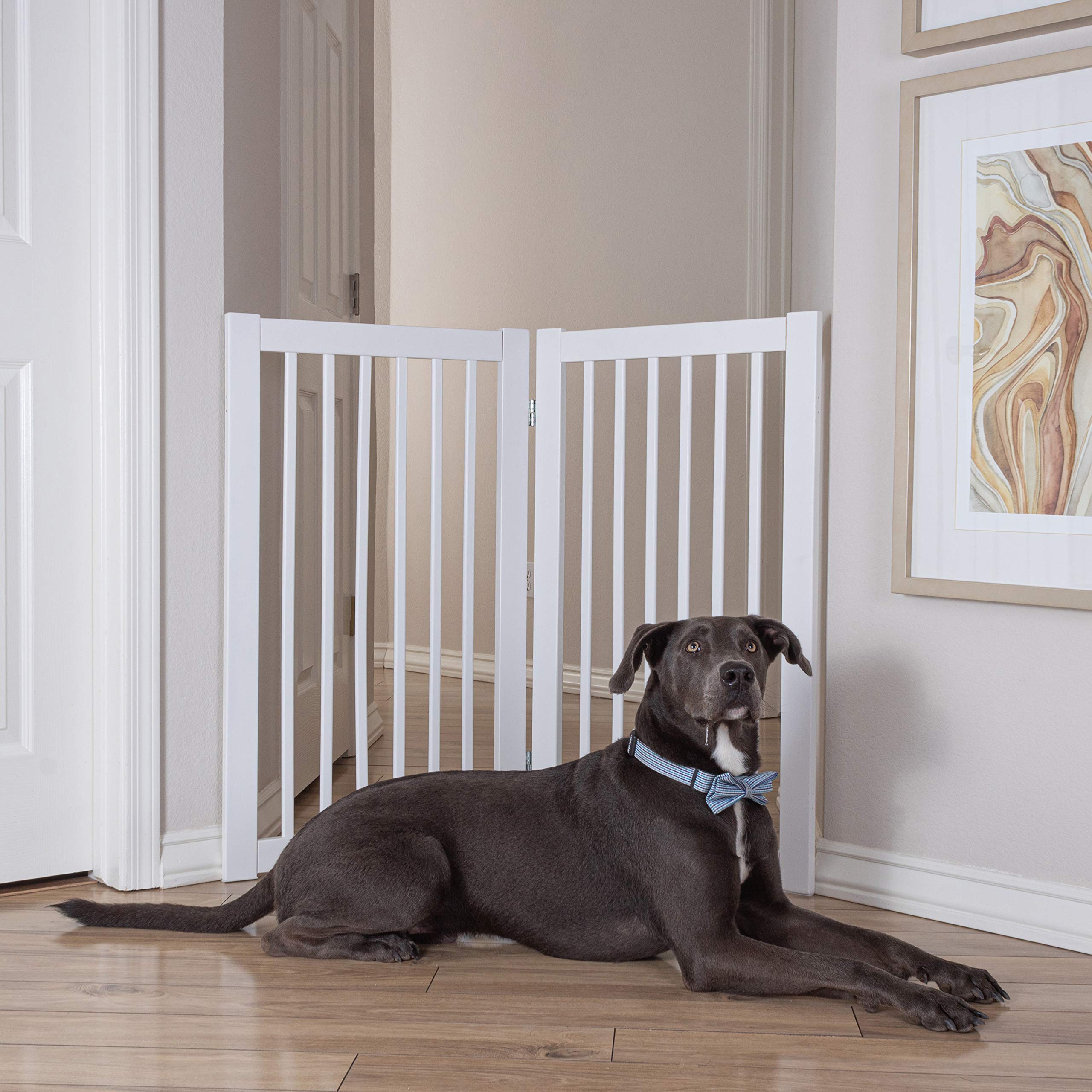 360 Pet Gate Extension - Adjustable White Dog Gate for Doorways & Stairs - Perfect for Small, Medium & Large Pets - Indoor & Outdoor Use
