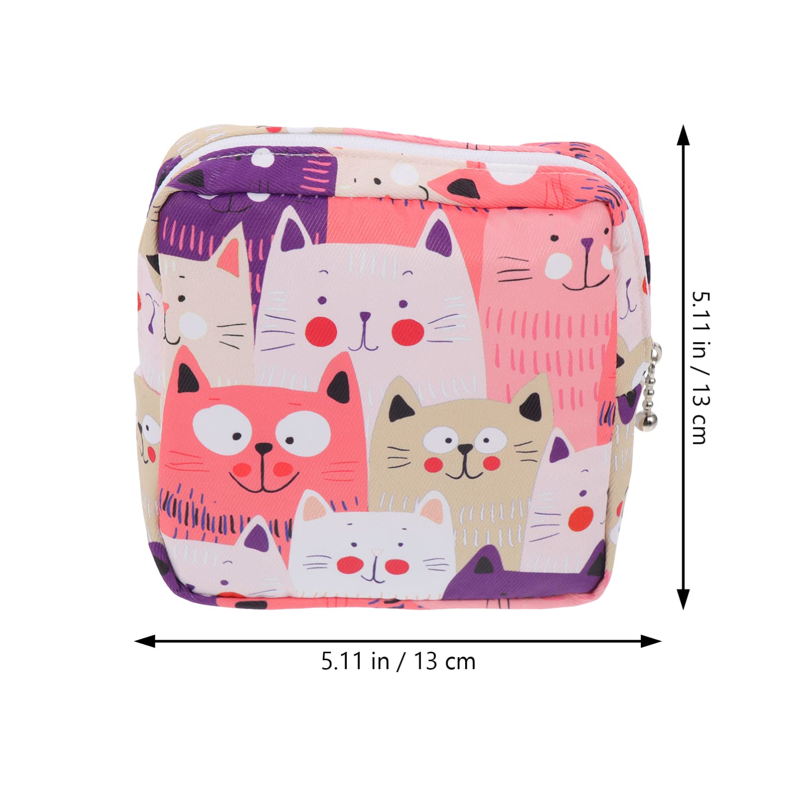 Lurrose 4-Pack Cotton Storage Bags for Pads & Tampons - Reusable Organizer for Sanitary Napkins, Nursing Pads & Wallet - Breathable Multifunctional Pouch for Women & Girls (Perfect for Travel, Gym & Daily Use)