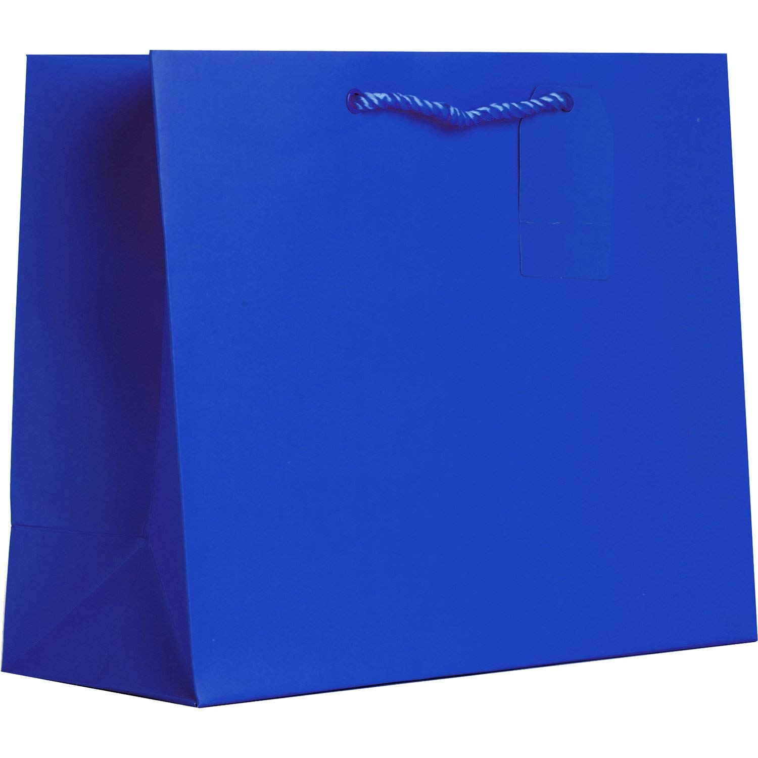 JILLSON & ROBERTS Solid Color Matte Large Gift Bags Set - 6 Pack Primary Colors for Birthday, Christmas, Party & Wedding Gift Wrapping