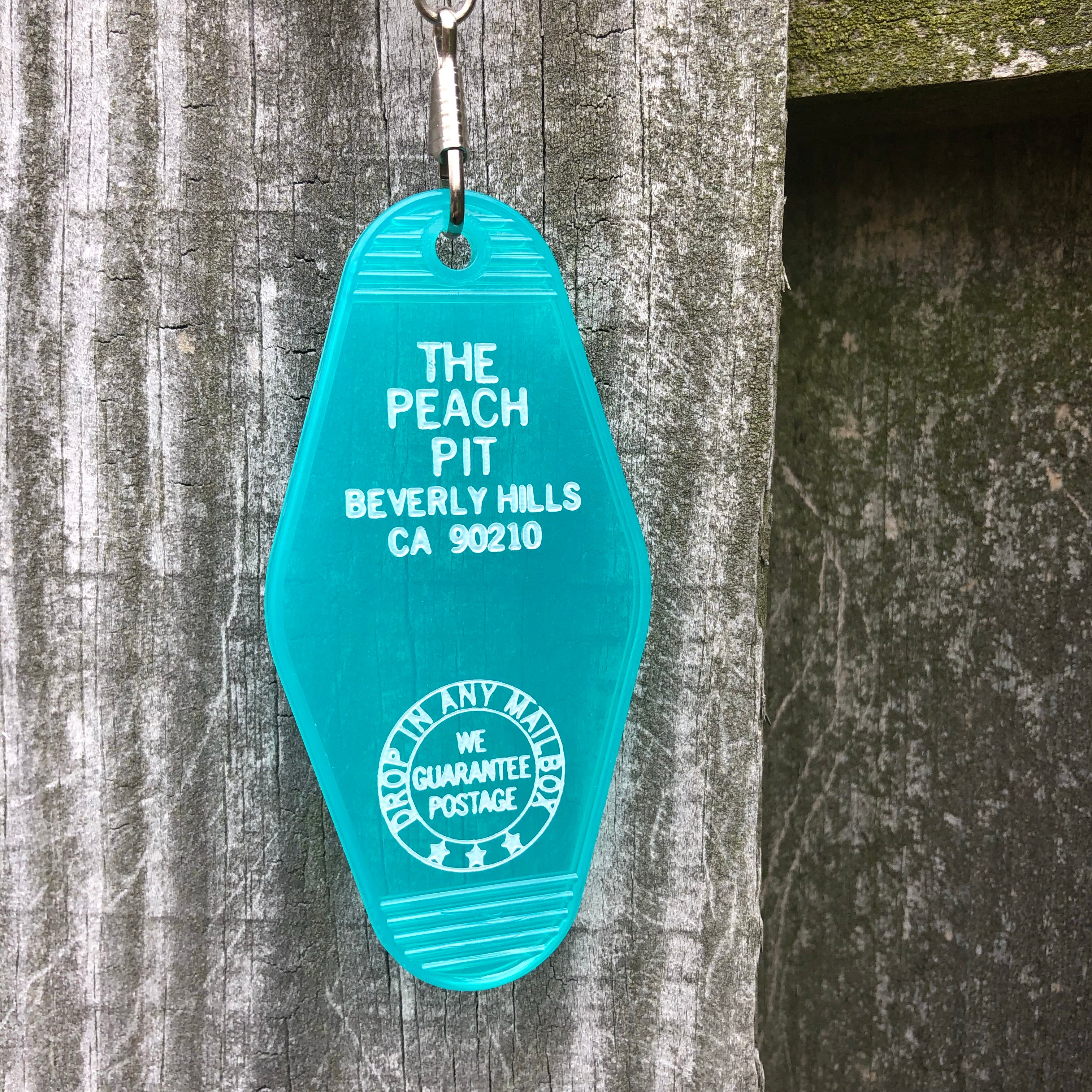 Peach Pit Keychain - Durable & Stylish Accessory for Keys, Bags & Backpacks - Perfect for Travel, Hiking & Everyday Use