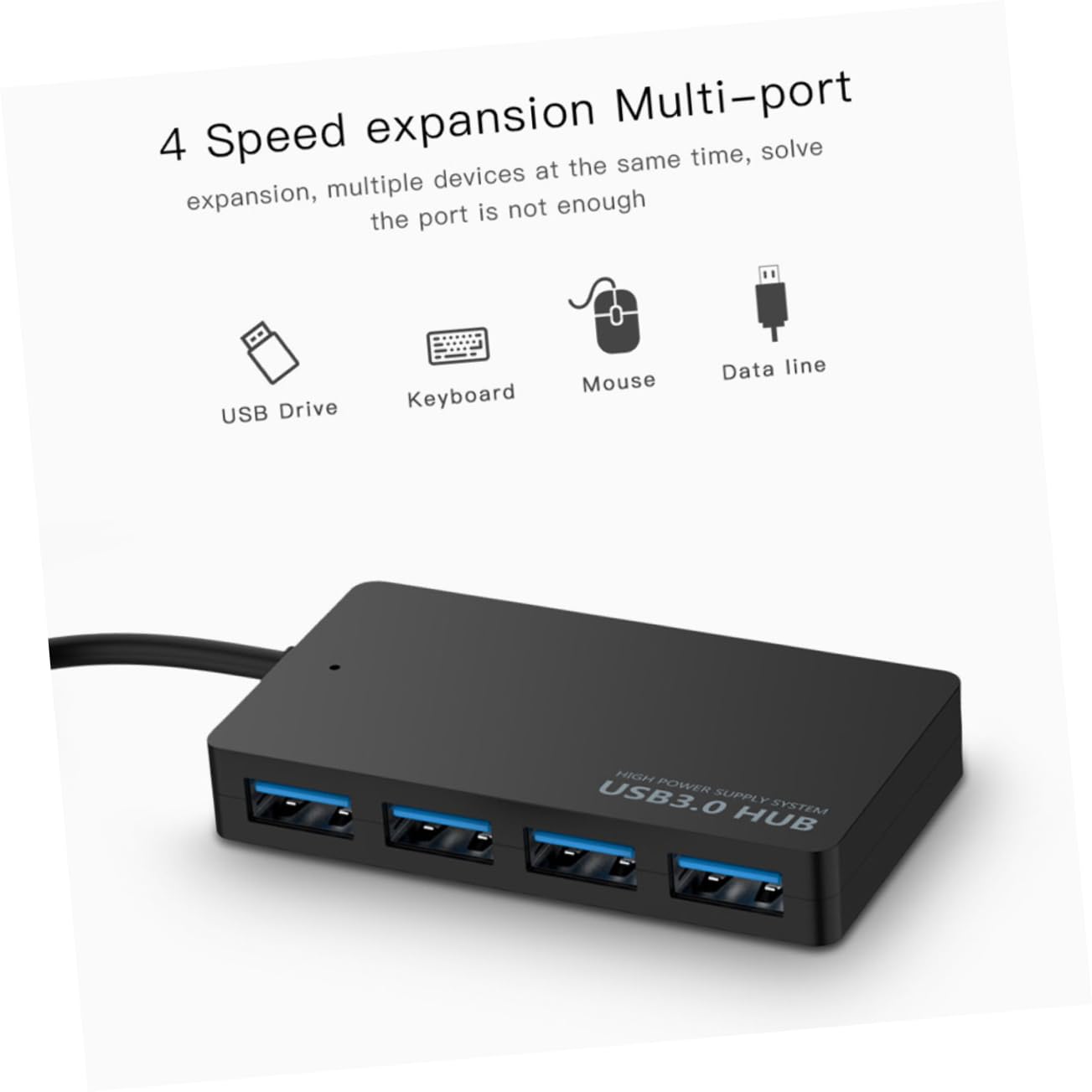 CAXUSD 7-in-1 USB C Hub with 4K HDMI, 3 USB 3.0 Ports, SD/TF Card Reader - Portable USB Splitter for MacBook Pro/Air, Dell, HP, Lenovo Laptops - Ideal for Home Office, Travel & Multi-Device Connectivity