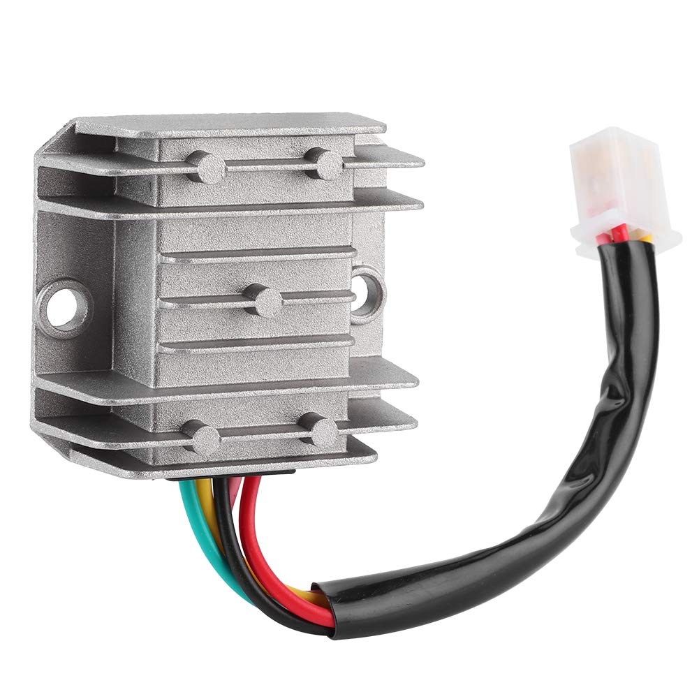 Akozon 12V 5-Wire Motorcycle Voltage Regulator Rectifier - Aluminum Alloy Voltage Stabilizer for ATV, Dirt Bike, Quad & Scooter - Perfect for Off-Road Adventures & Daily Commuting