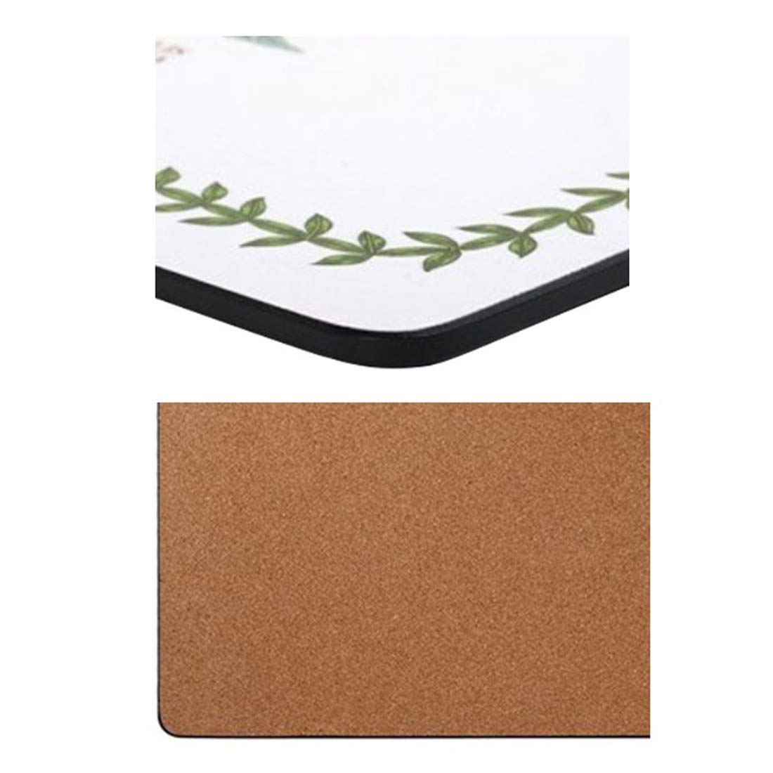 Botanic Garden Placemats Set of 4 - Waterproof Table Mats for Dining, Kitchen, and Outdoor Use - Non-Slip Rectangular Place Mats for Home Decor and Parties