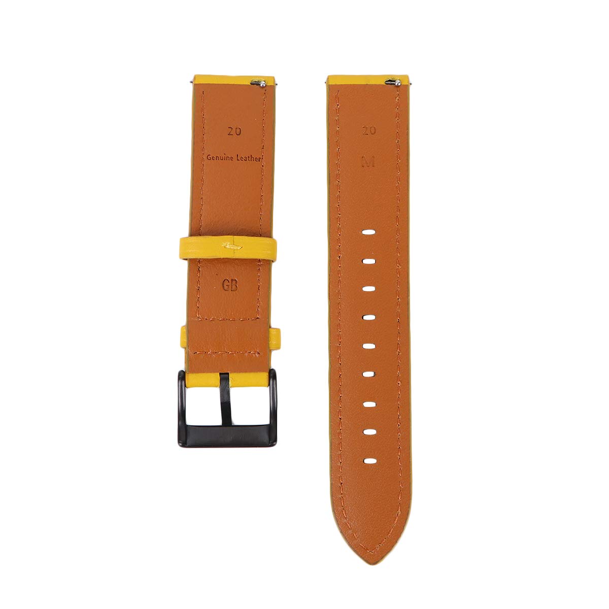 Premium Creative Watch Band Replacement Strap - Compatible with Huami, Durable & Stylish Wristband Accessory (Yellow) - Perfect for Sports, Work & Everyday Wear