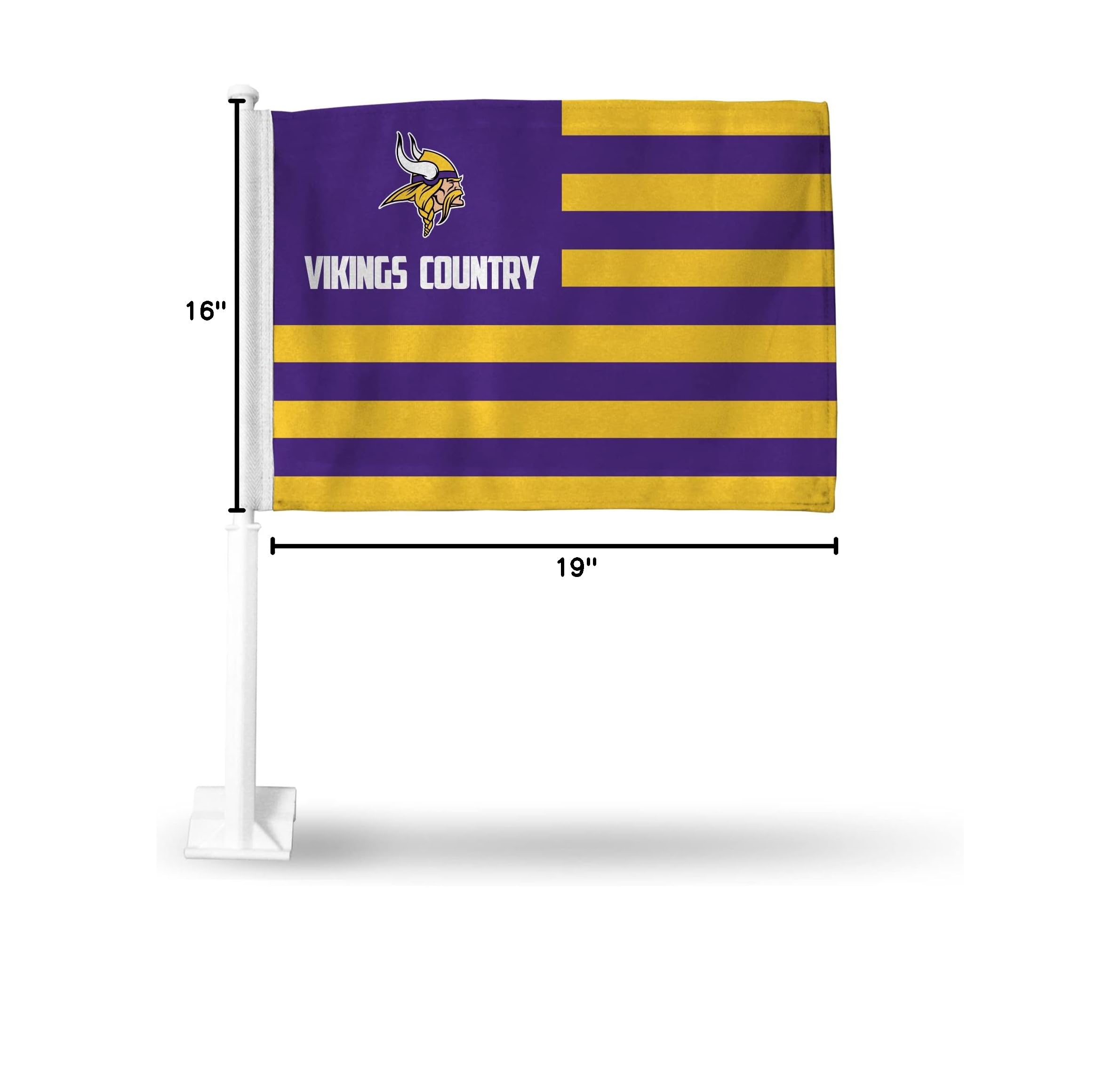 NFL Car Flag Double Sided - Officially Licensed Team Logo - Durable Polyester Car Accessory for Game Day Tailgating, Road Trips & Showing Team Spirit