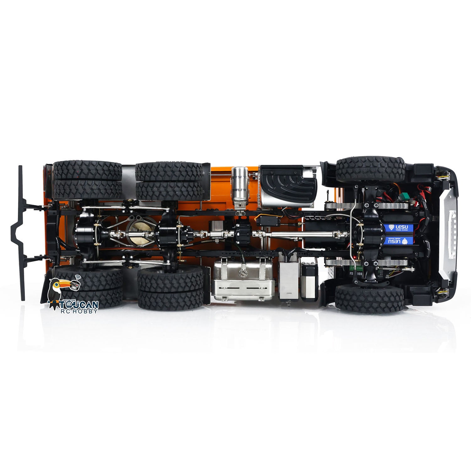 Customized LESU Metal 6x6 1/14 Scale RC Hydraulic Dump Truck - 3 Way Radio Controlled Construction Vehicle DIY Model Kit for Adults & Kids | Perfect for Construction Site Play, Collecting, and STEM Learning